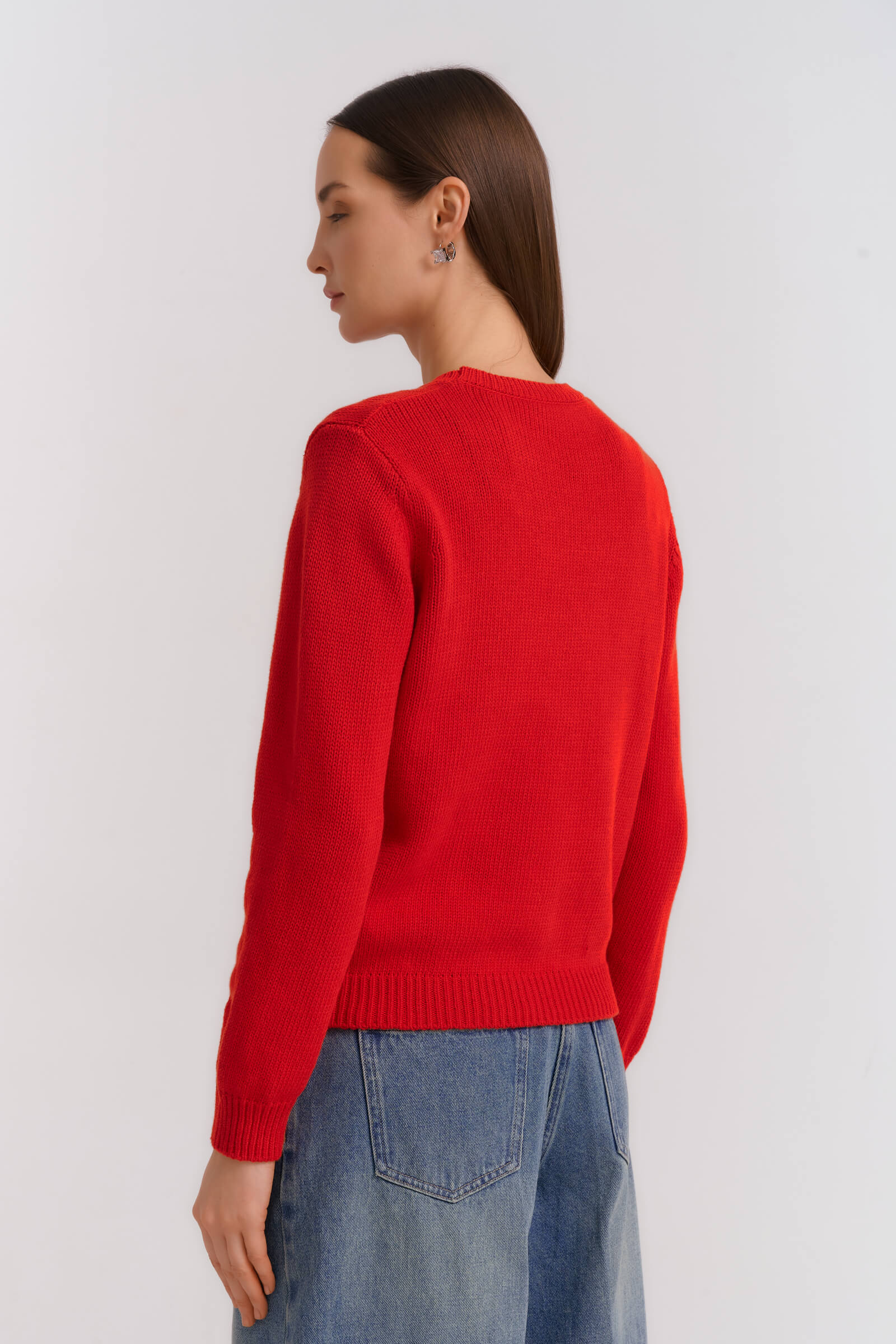 Джемпер с текстом в виде вышивки Бренд Diana Gallesi