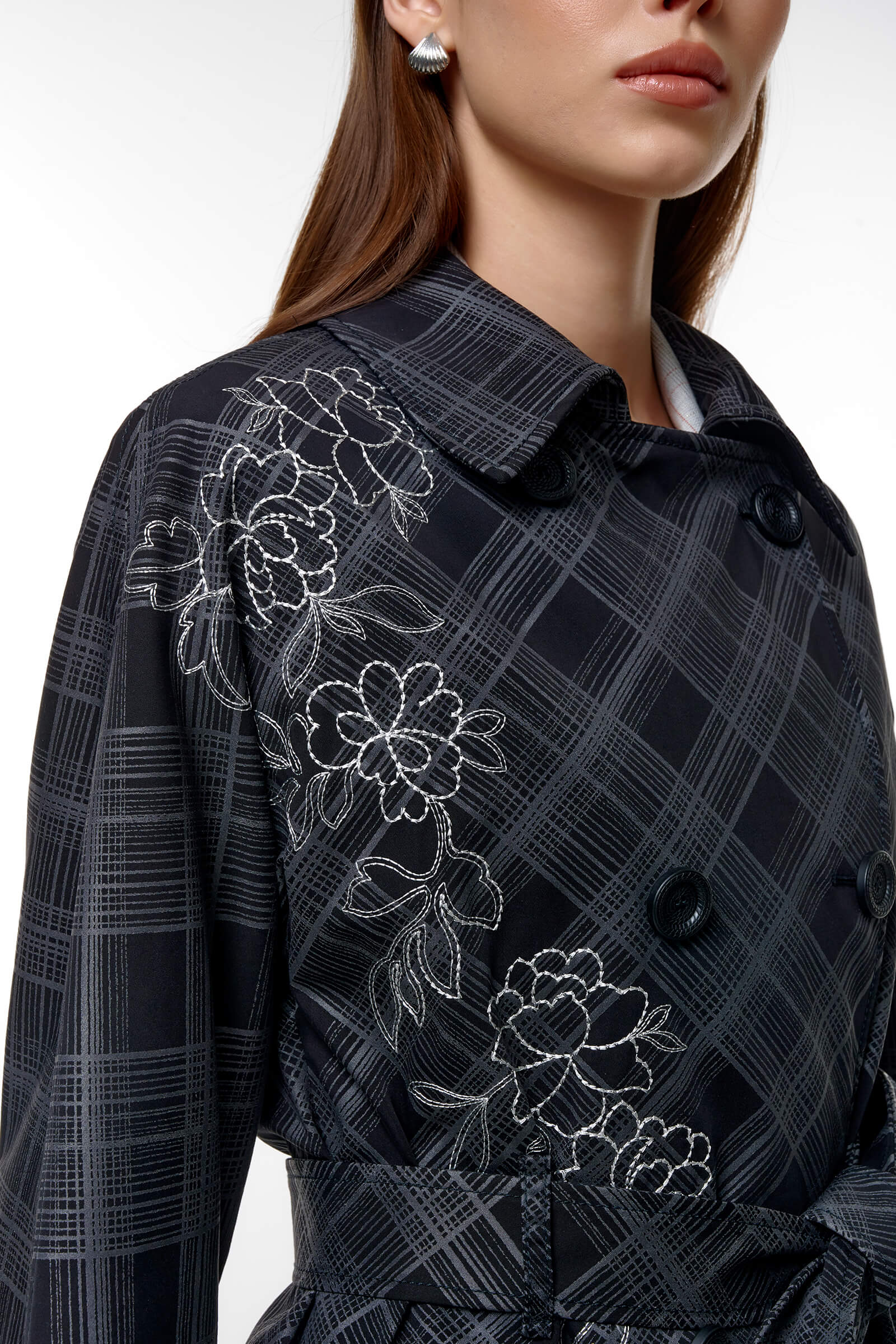 Плащ с цветочным узором Бренд Caterina Leman