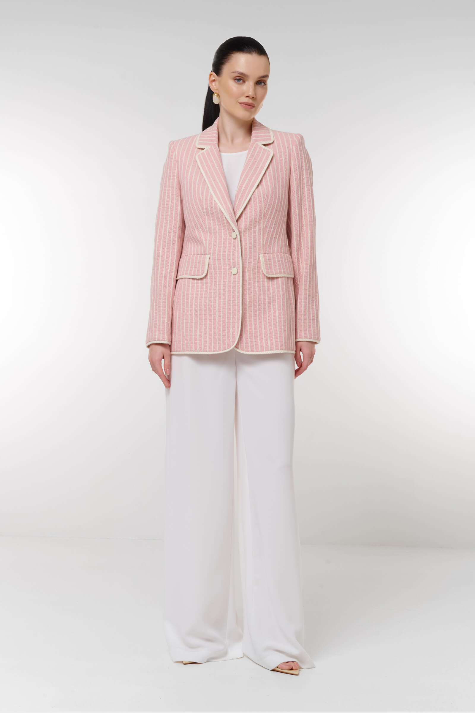 Приталенный жакет в полоску Бренд Caterina Leman