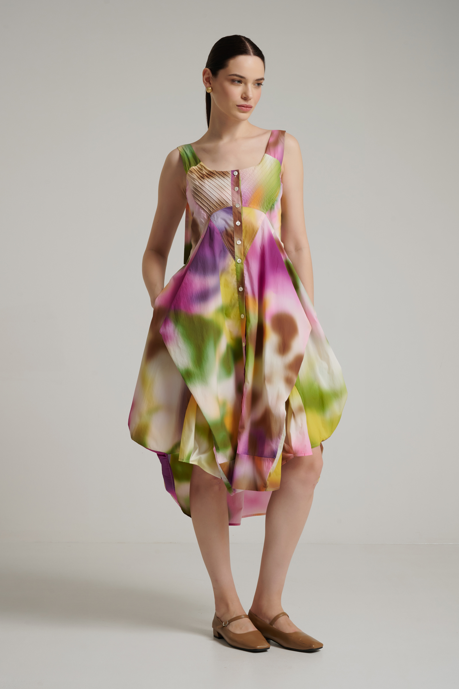 Платье-кокон с градиентом Бренд High