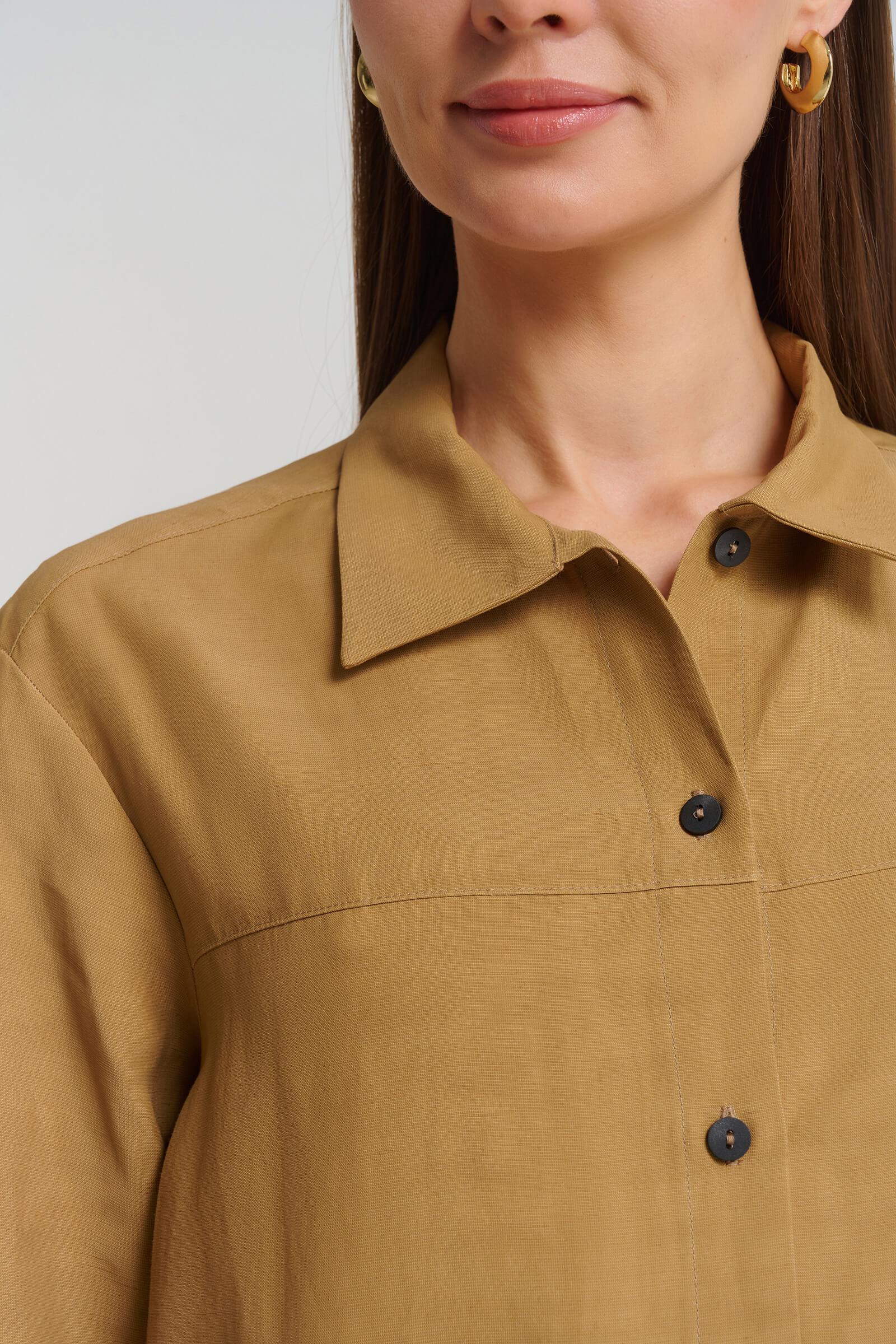 Рубашка с добавлением льна Бренд Sarah Pacini