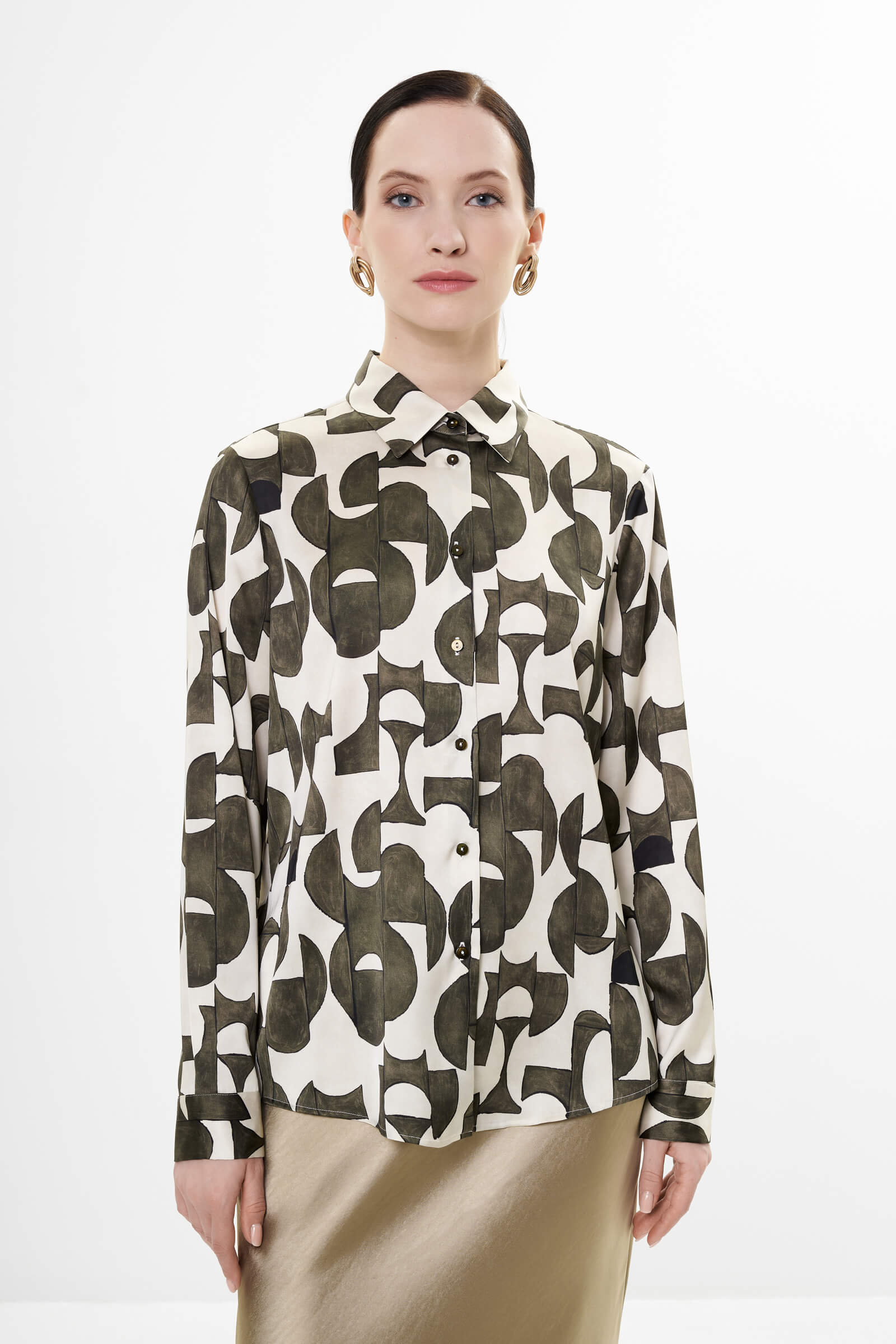 Рубашка с длинным рукавом цвета Мультиколор 