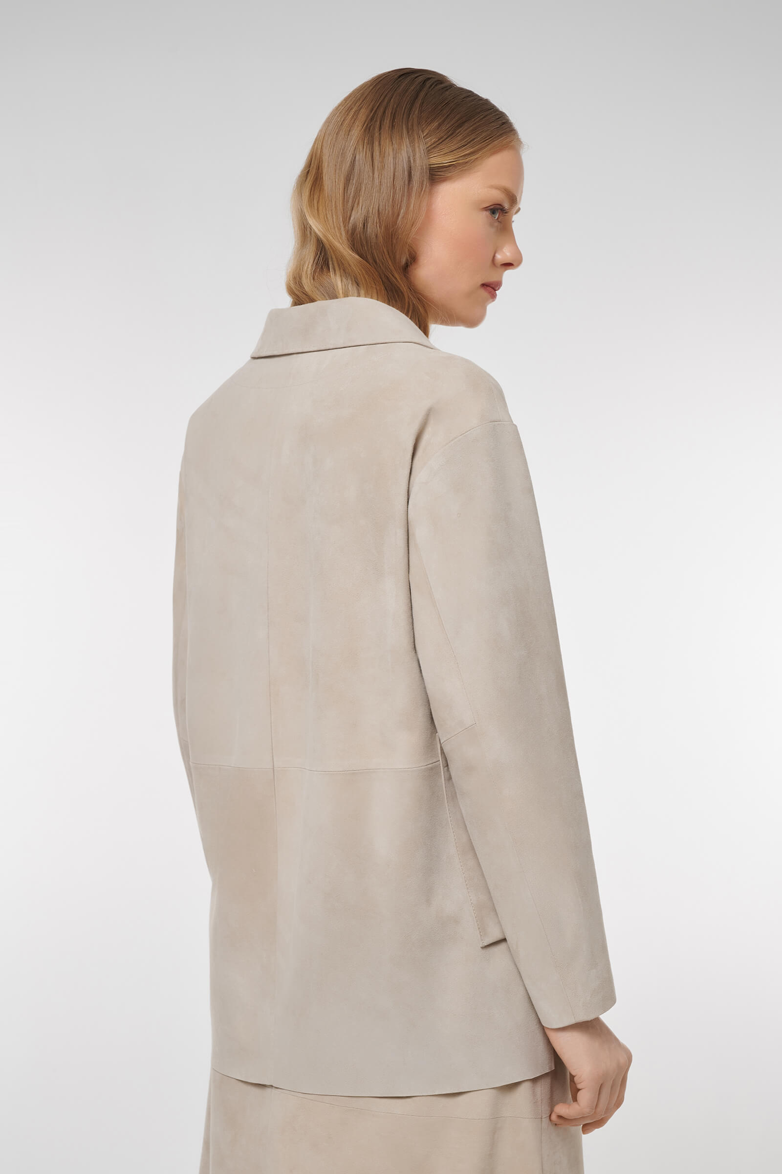 Удлиненная куртка из натуральной кожи Бренд Caterina Leman