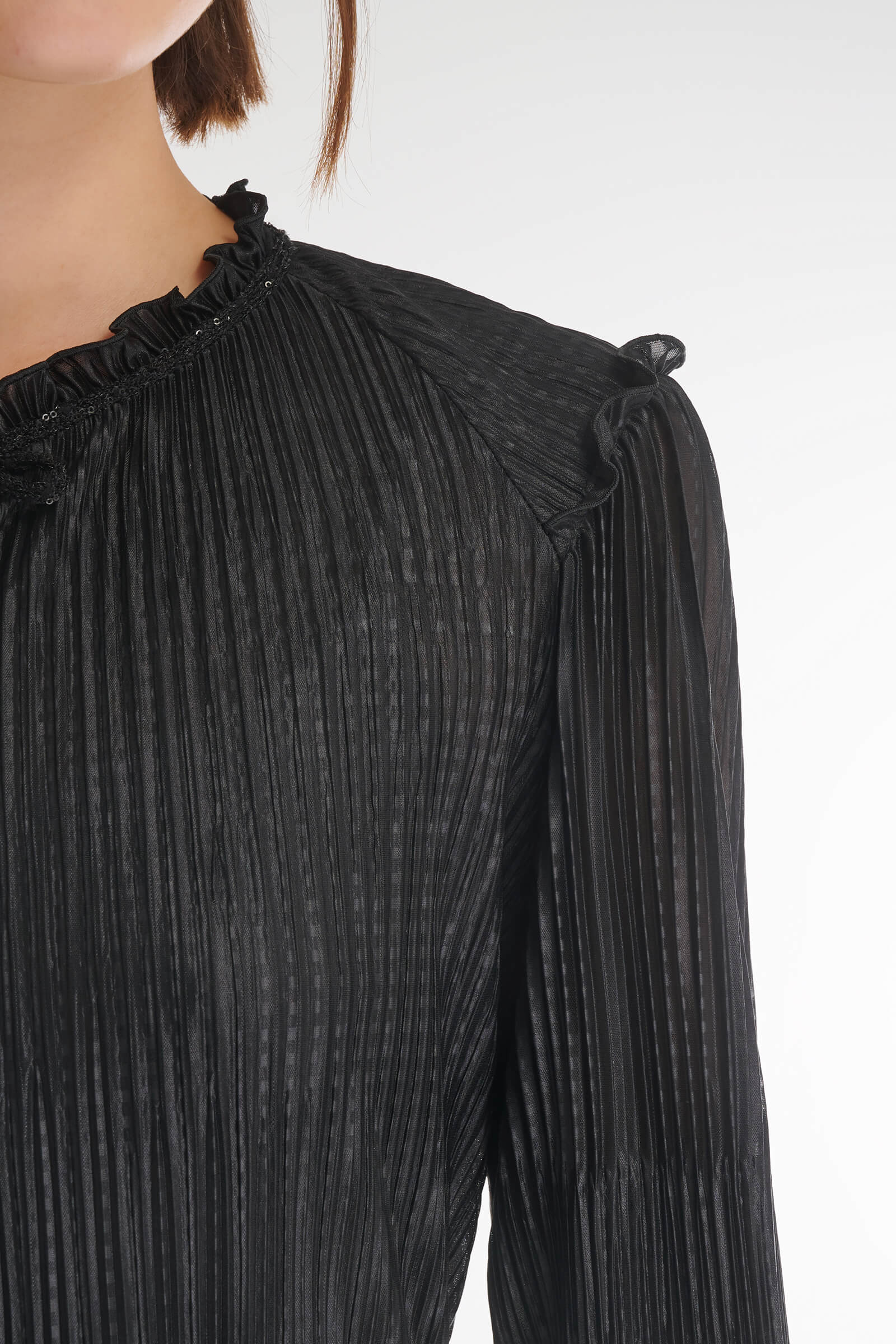 Длинное платье с эффектом плиссировки Бренд Caterina Leman