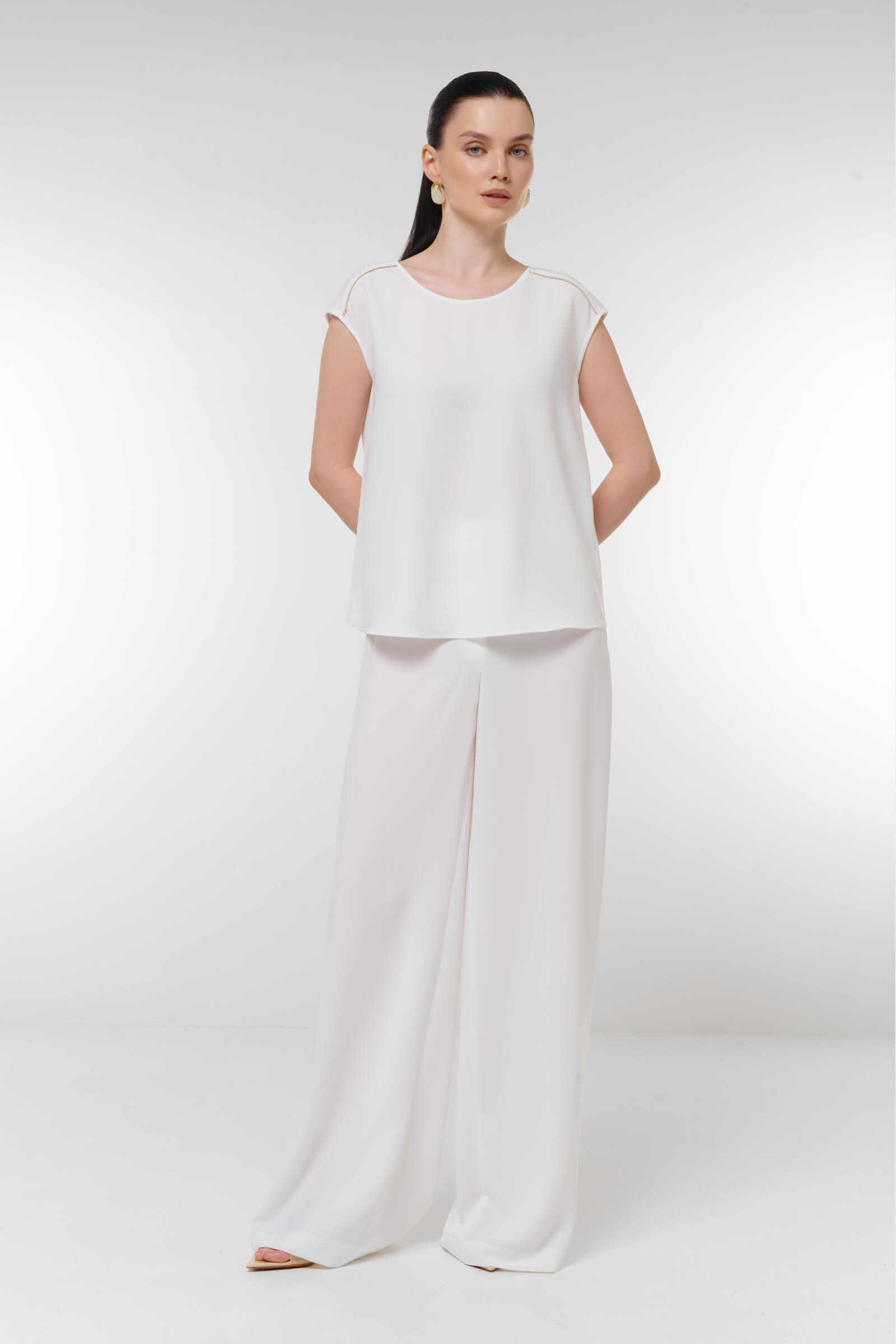 Брюки с контрастной окантовкой Бренд Caterina Leman