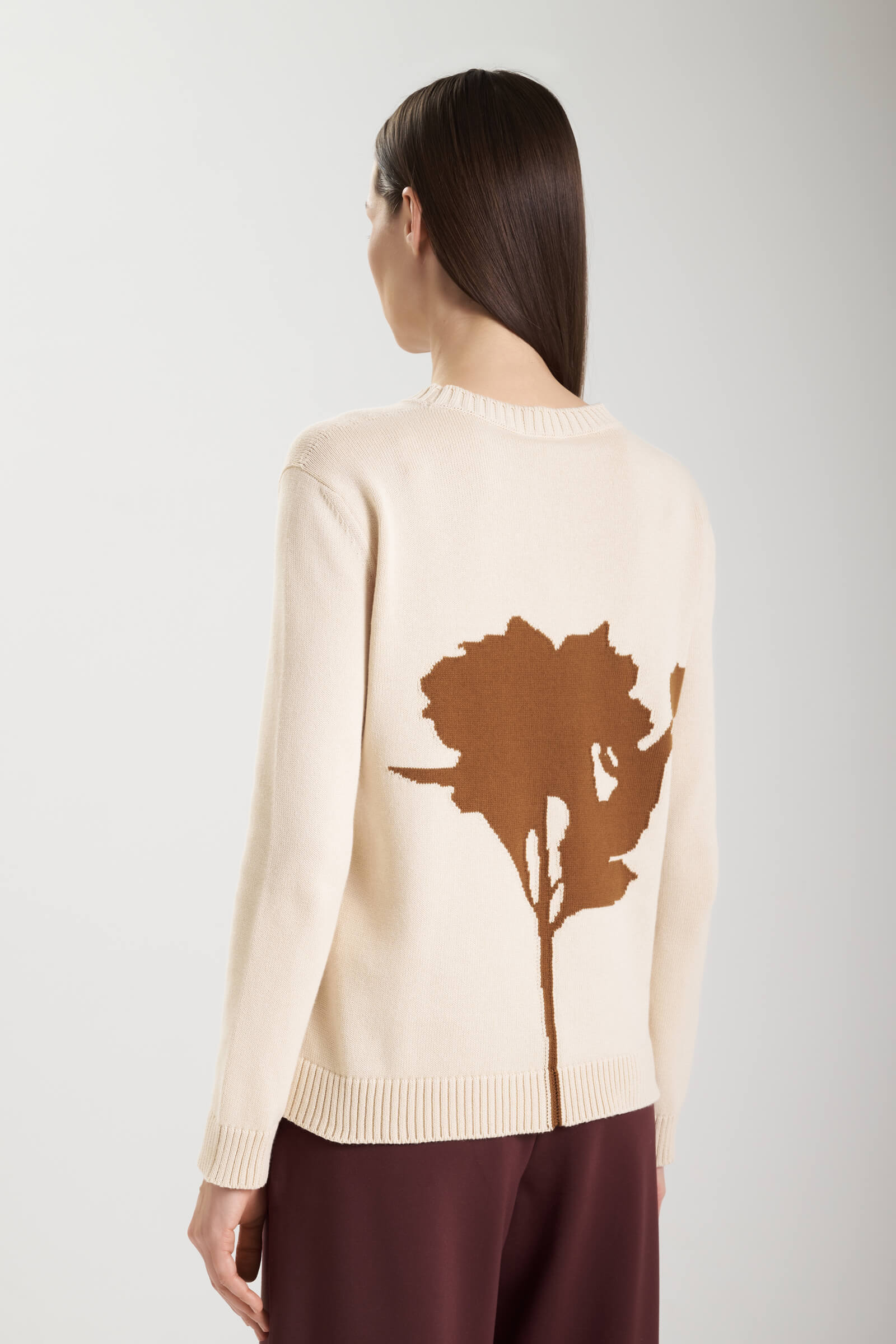 Хлопковый джемпер с узором на спине Бренд MM