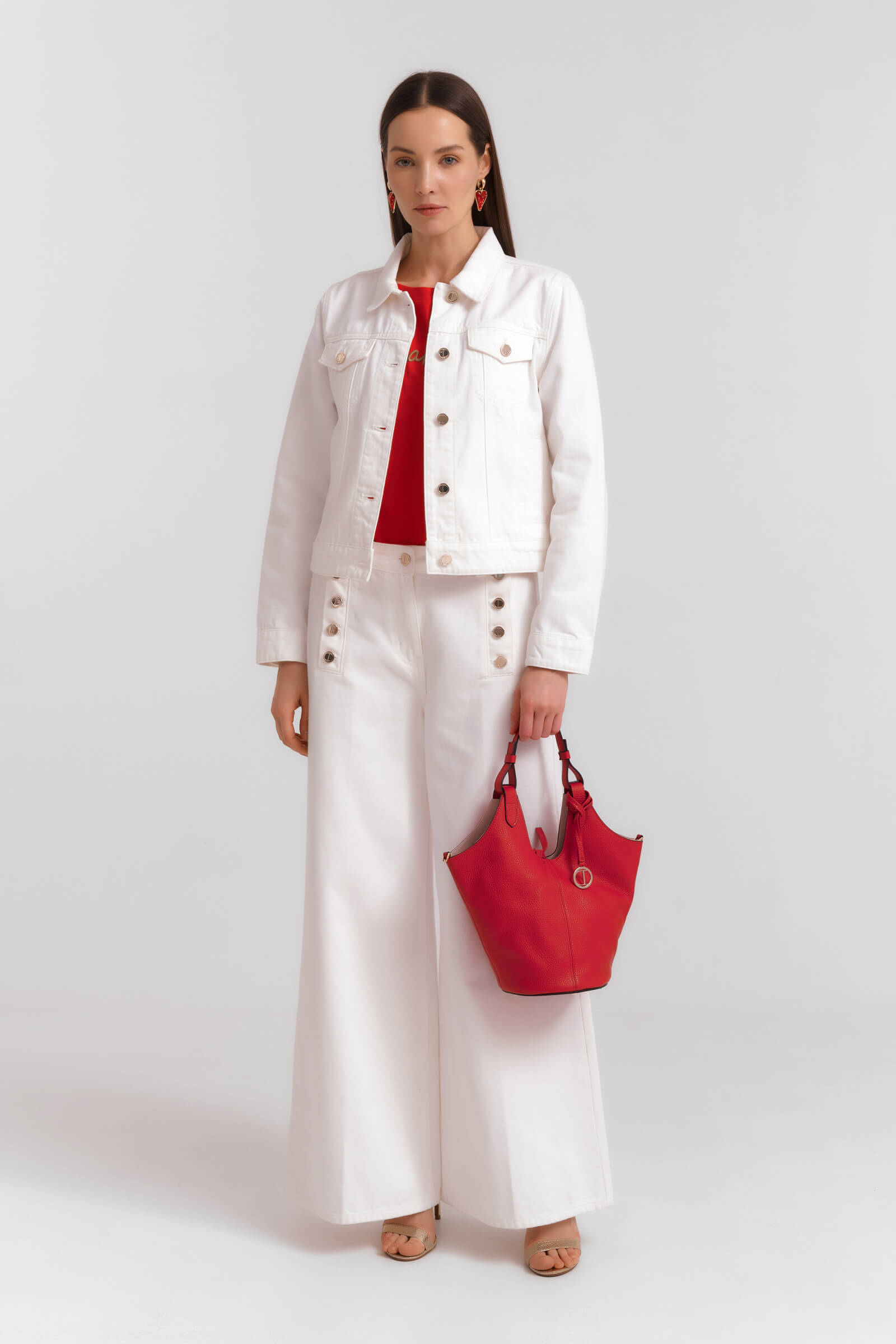 Кожаная сумка на плечо Бренд Diana Gallesi