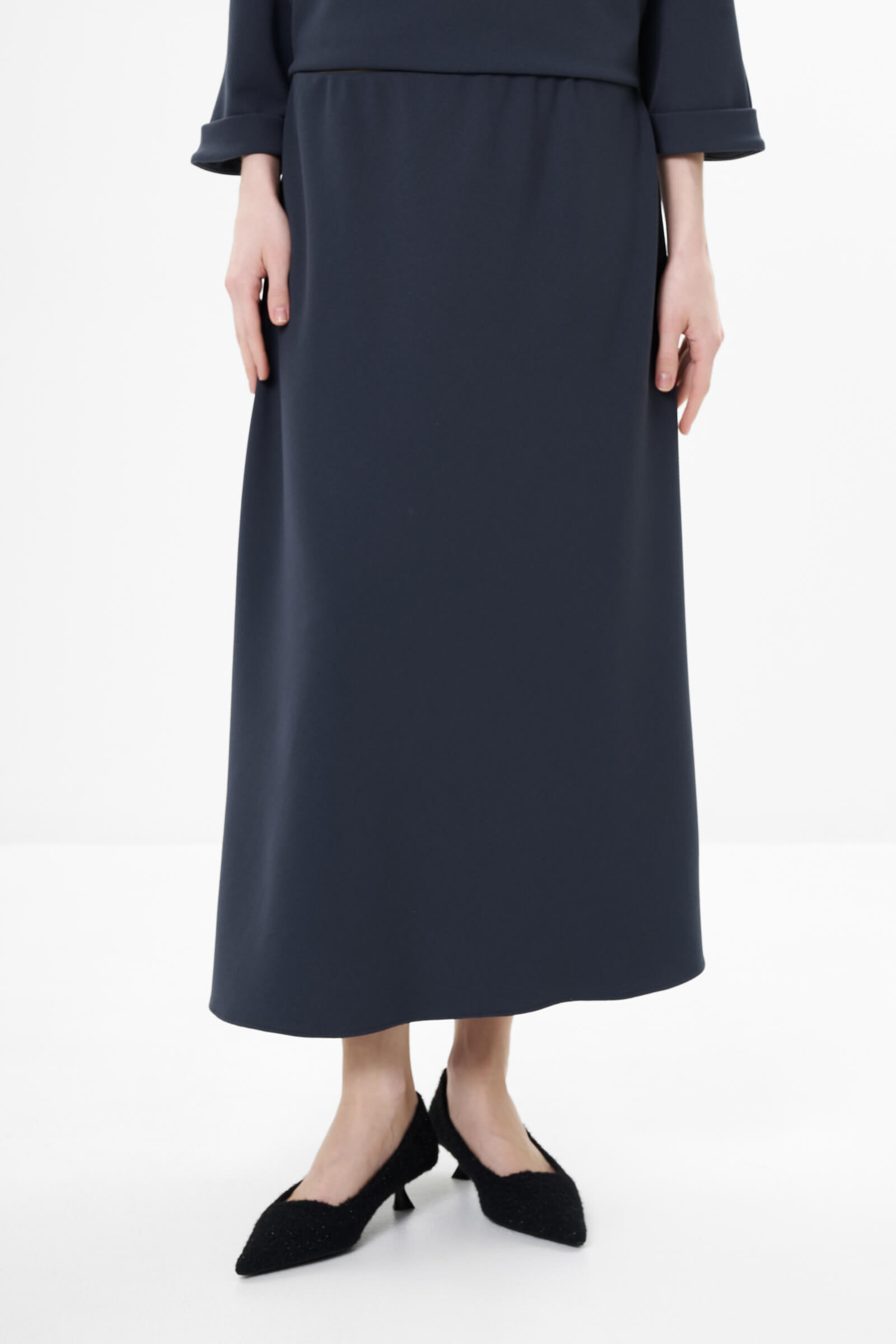 Расклешенная юбка цвета Синий 