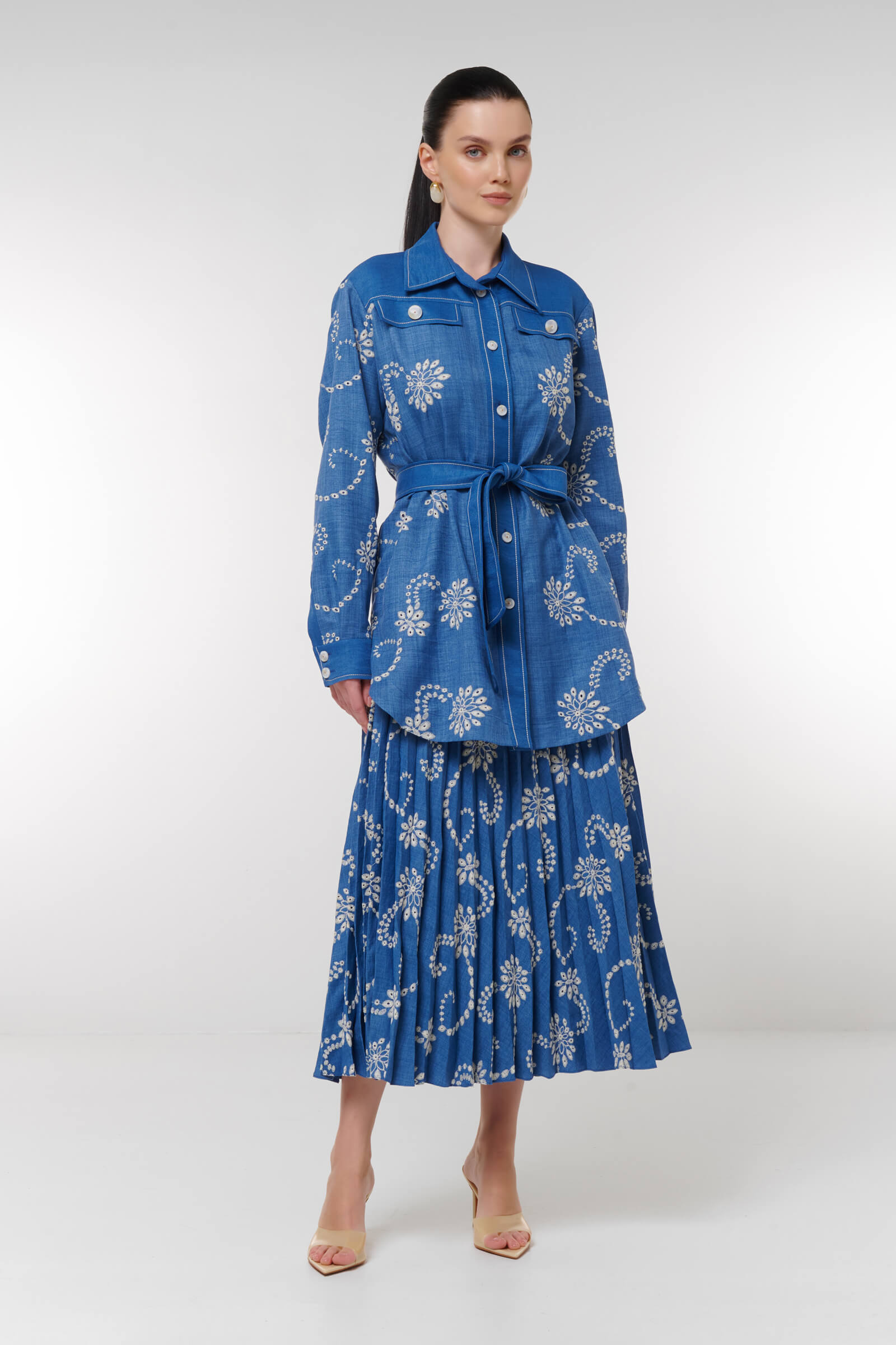 Юбка с цветочной вышивкой Бренд Caterina Leman