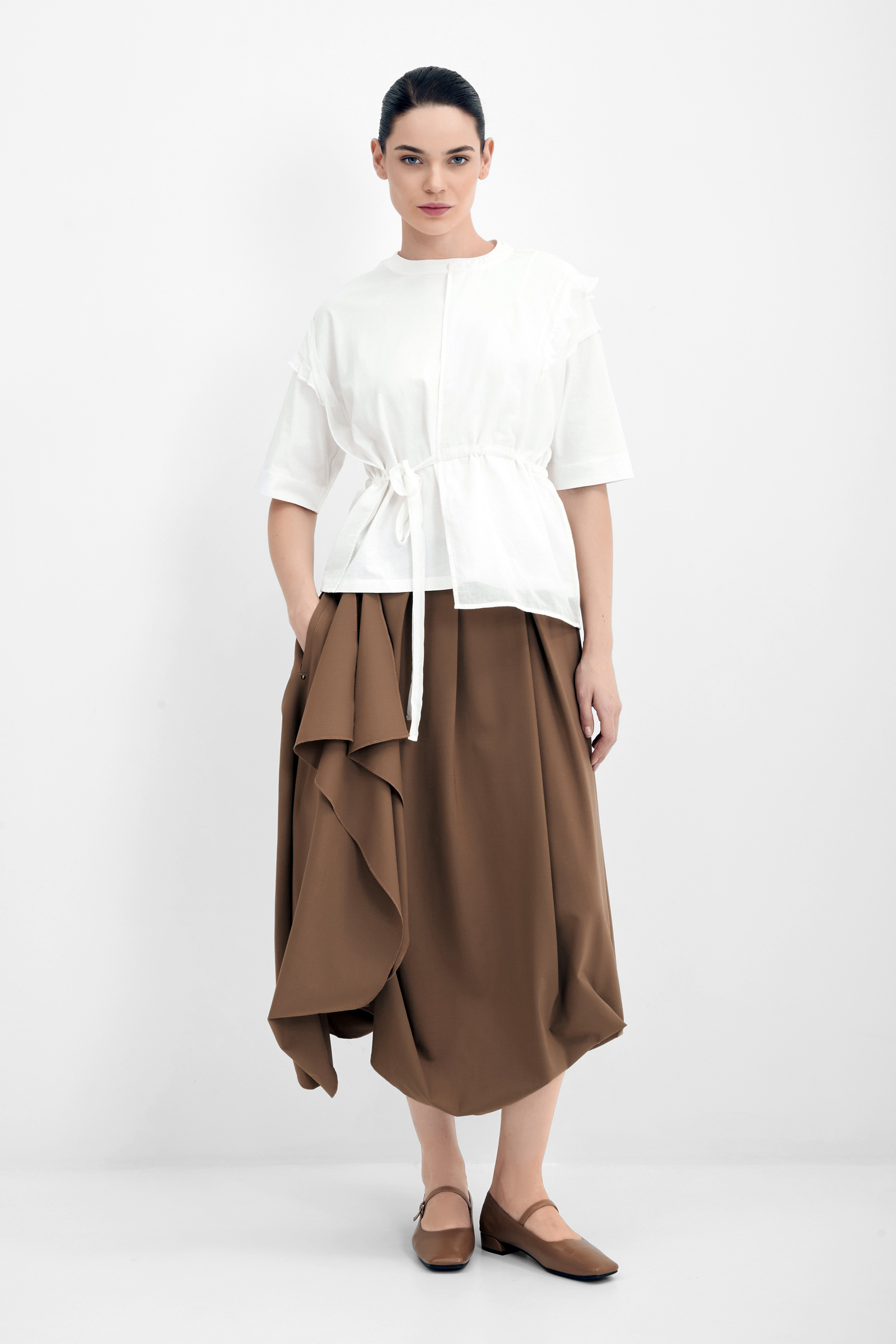 Юбка с асимметричными клиньями Бренд High