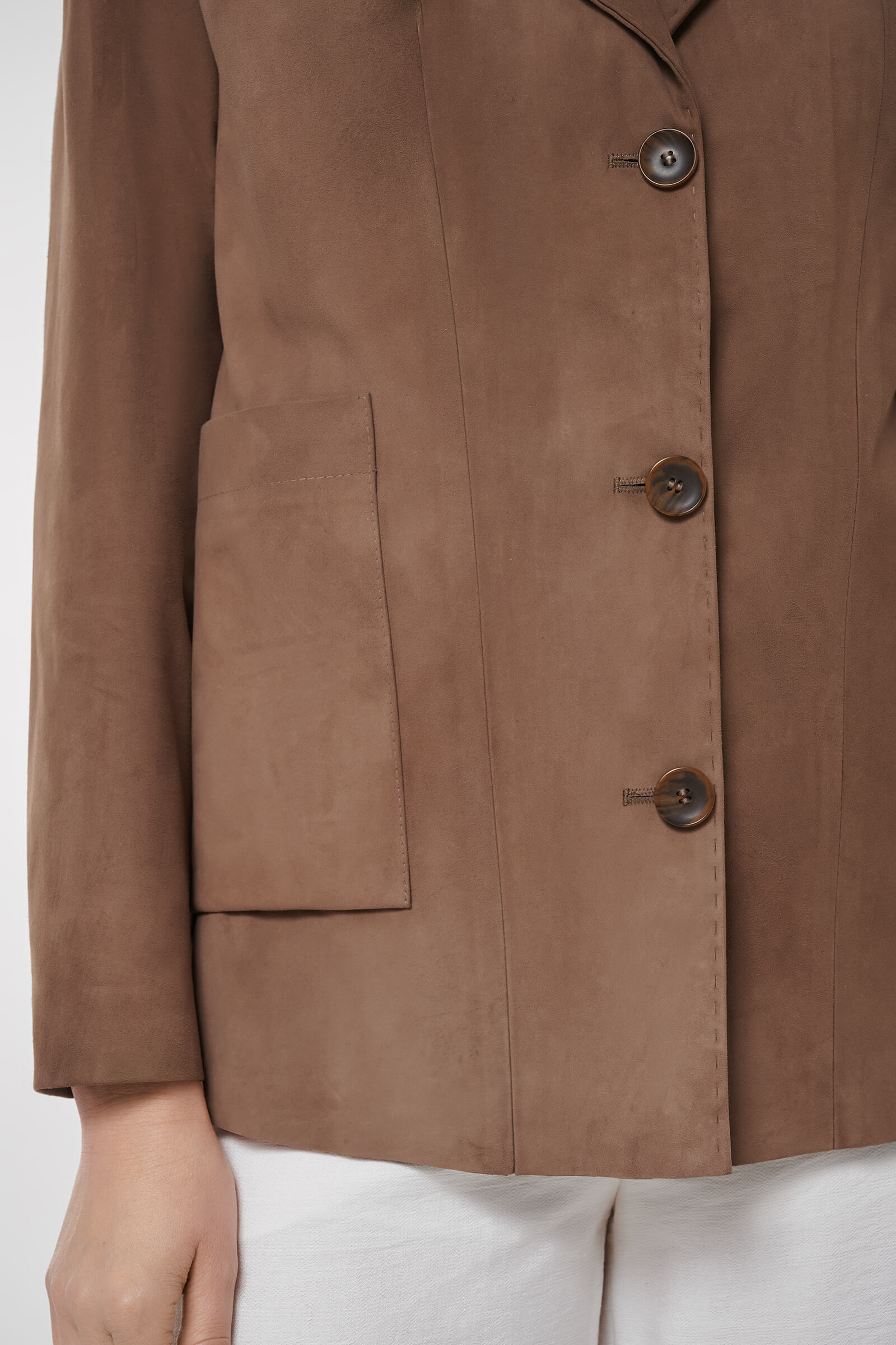 Удлиненная куртка из натуральной кожи Бренд Caterina Leman