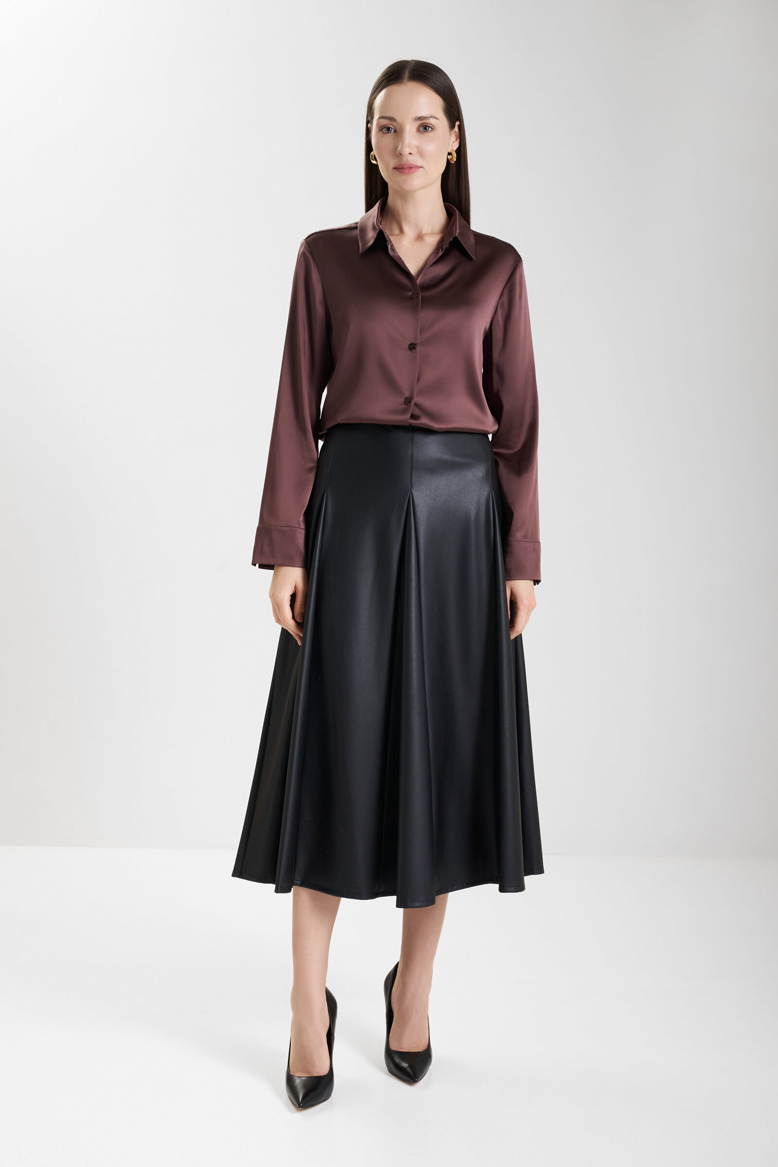 Юбка из экокожи Бренд MM