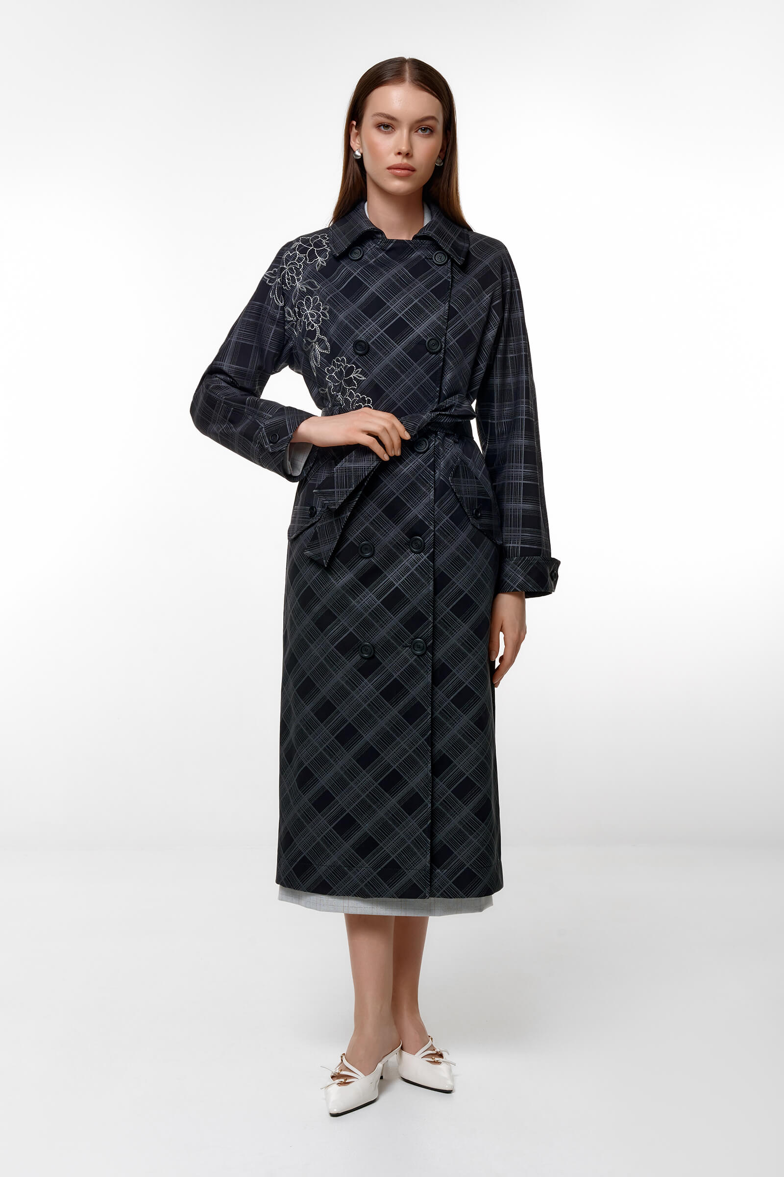 Плащ с цветочным узором Бренд Caterina Leman