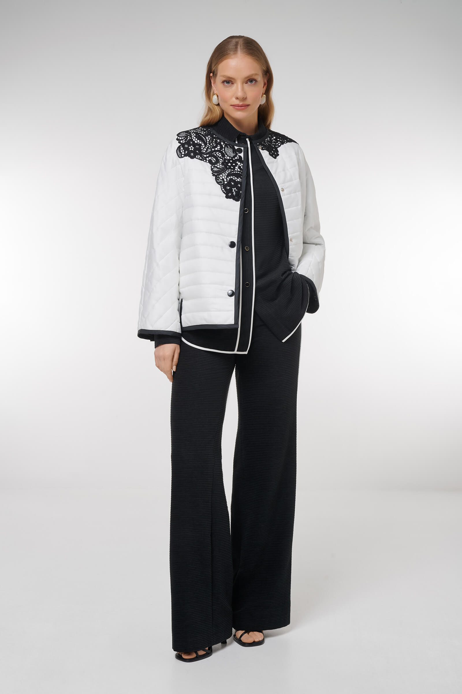 Куртка с контрастной вышивкой Бренд Caterina Leman