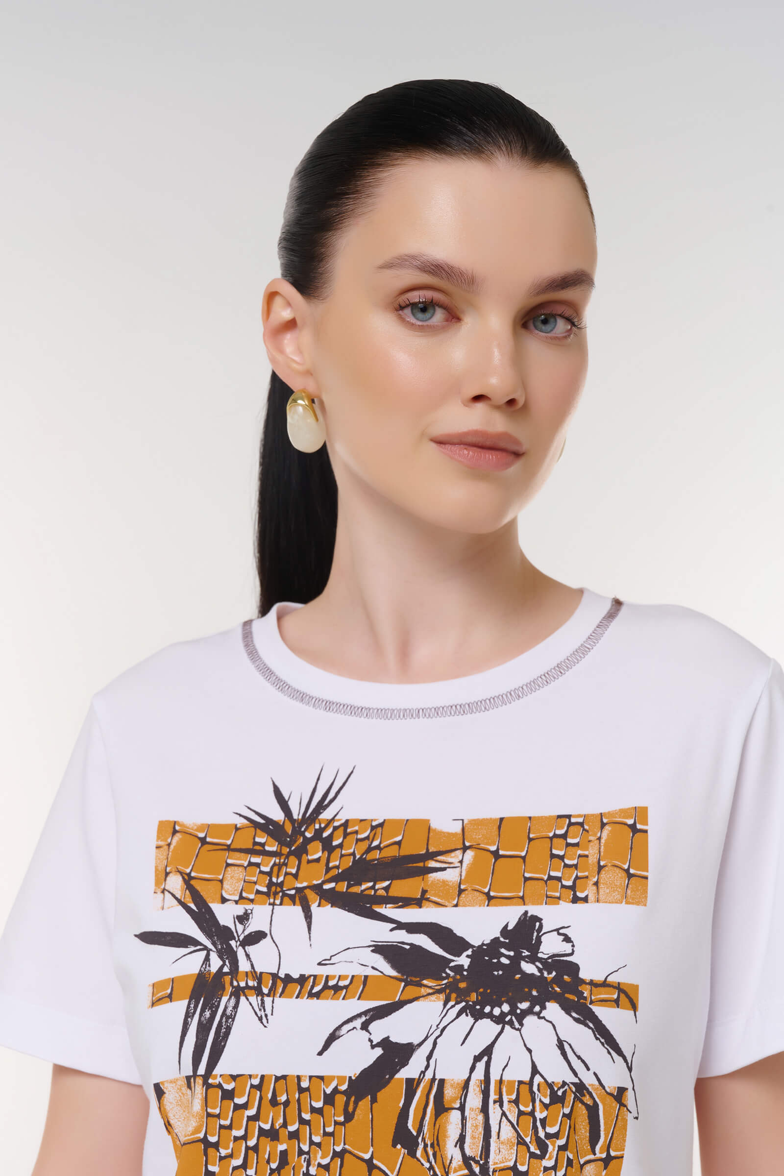 Футболка с принтом Бренд Caterina Leman