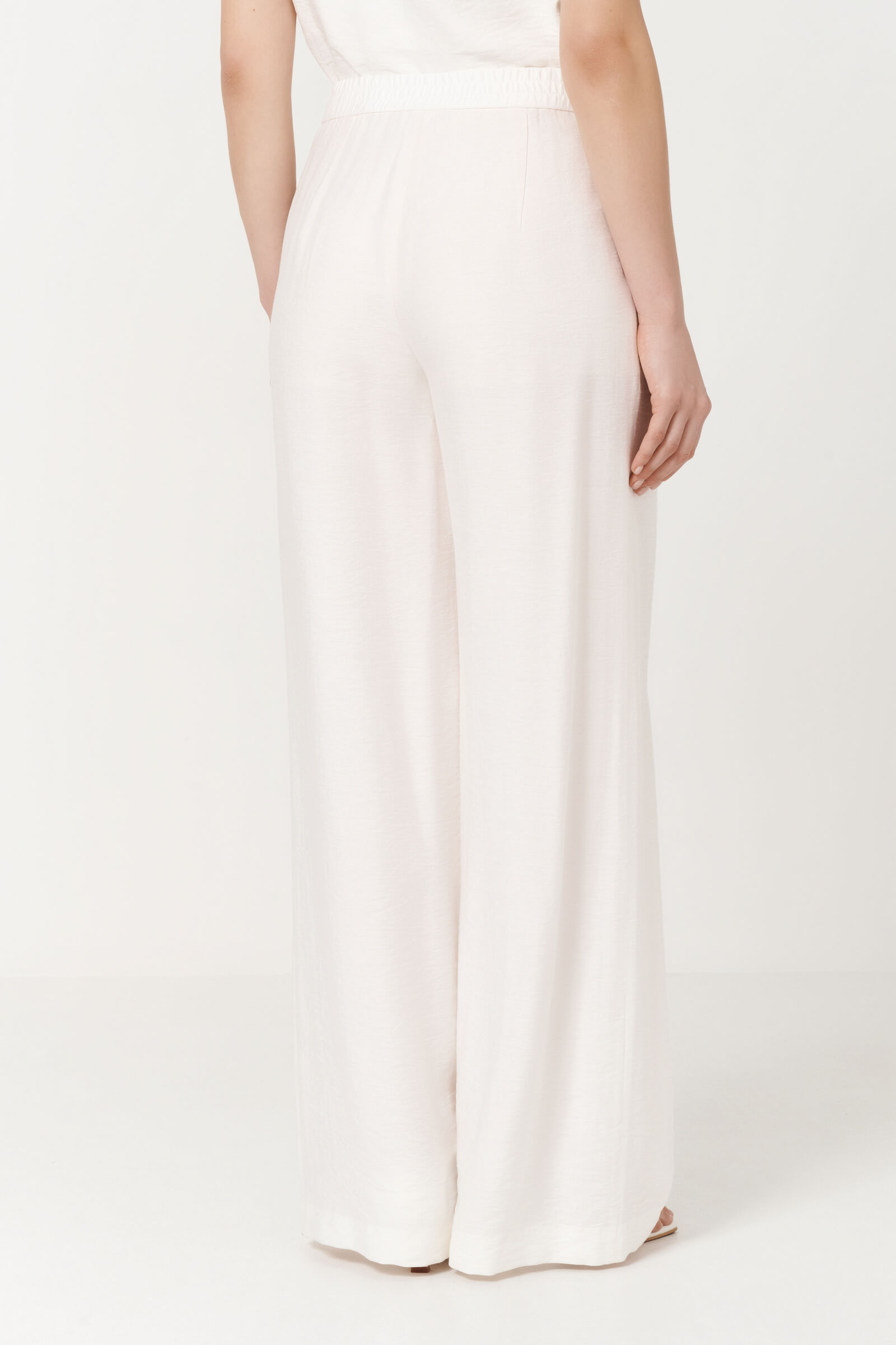 Широкие брюки с отделкой пететельного шва Бренд Caterina Leman