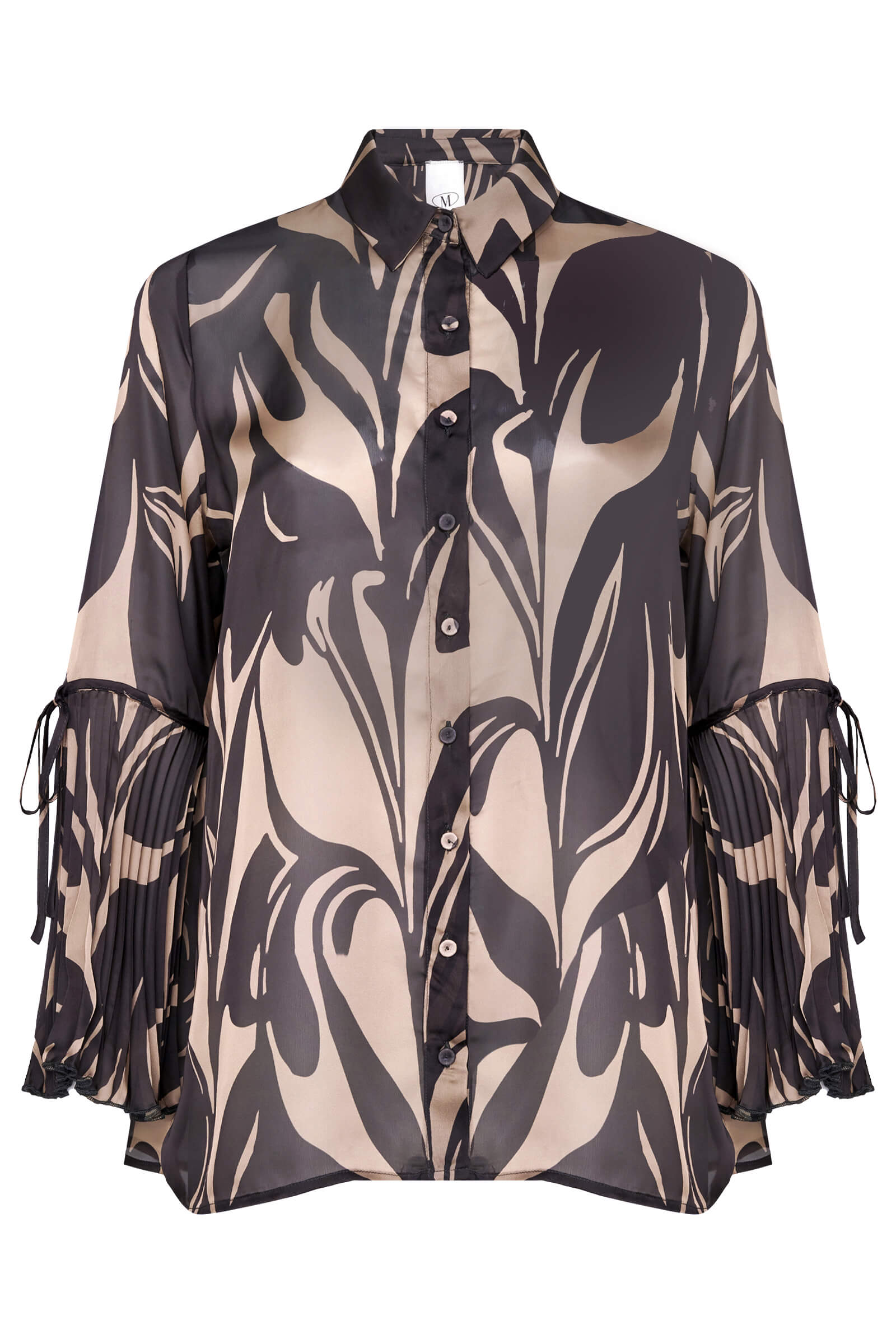 Рубашка с плиссированными рукавами Бренд Milva Mi