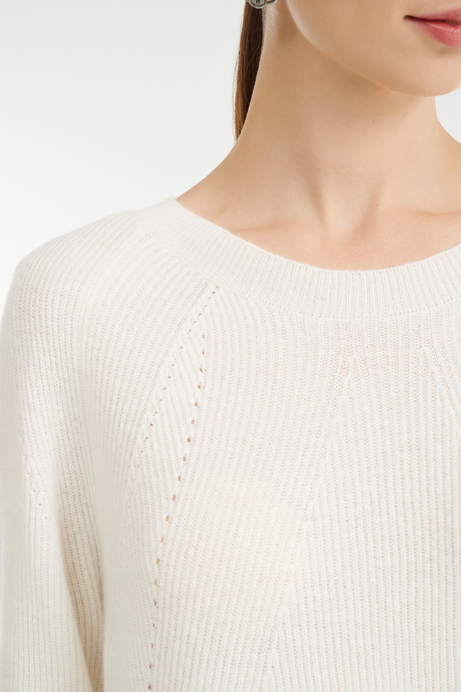 Удлиненный джемпер в рубчик Бренд Rocco Ragni