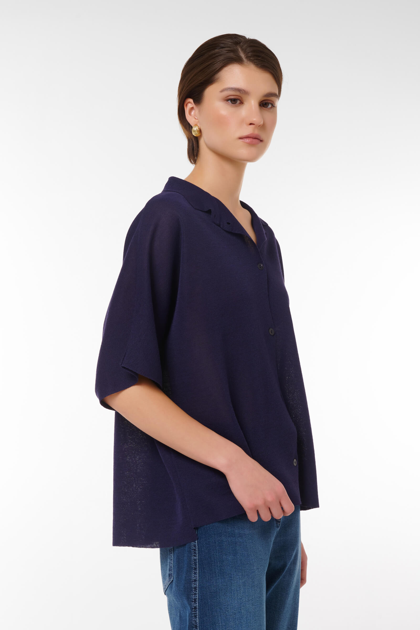 Кардиган свободного кроя на пуговицах Бренд Caterina Leman