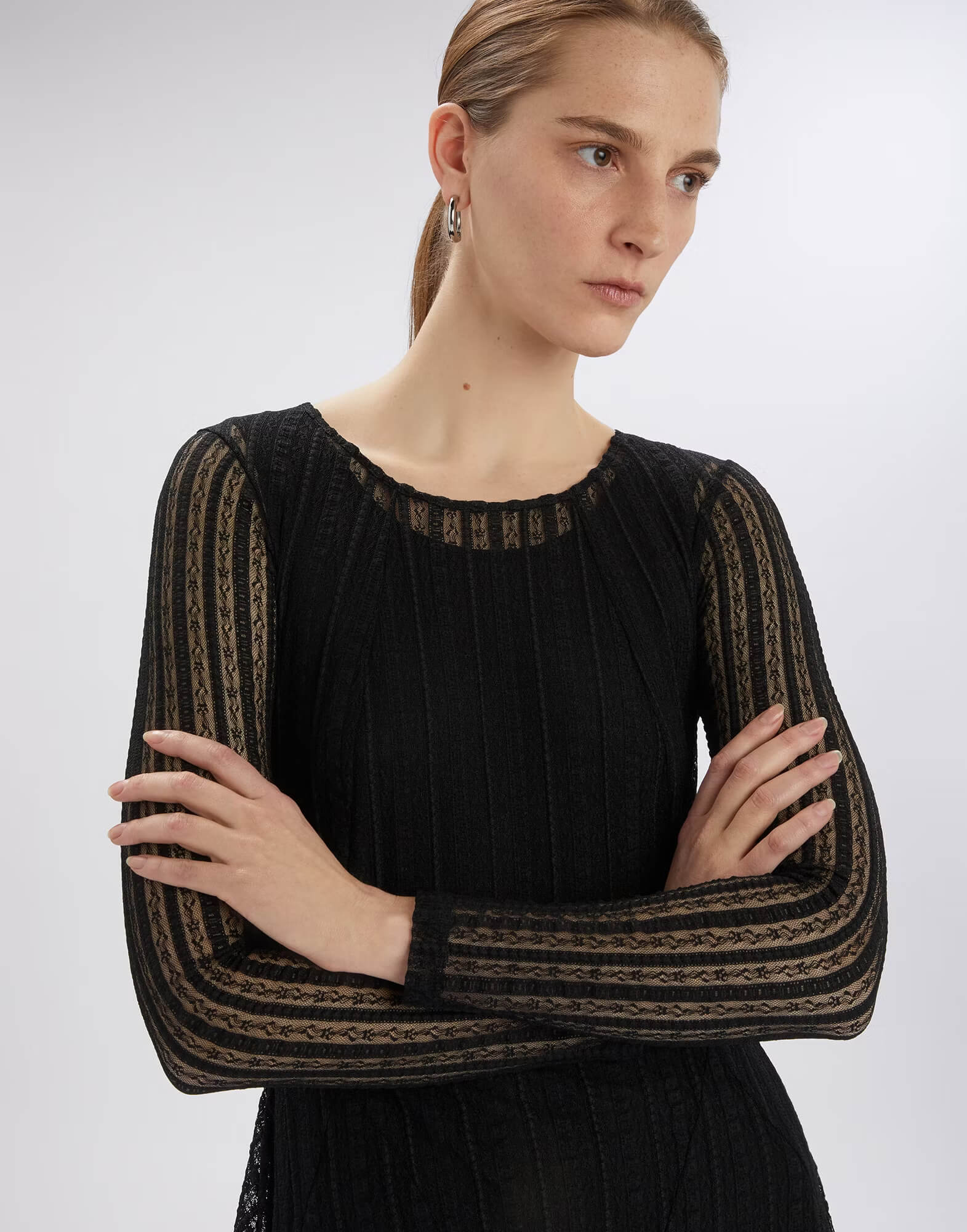 Платье из эластичного кружева Бренд High