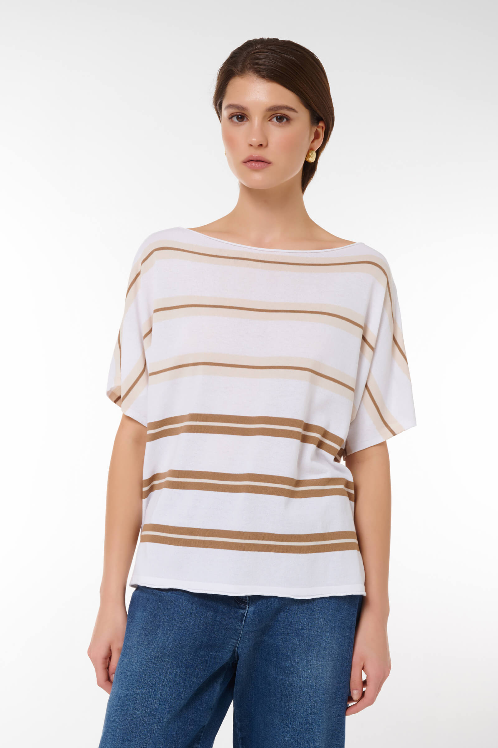 Джемпер свободного кроя цвета Мультиколор 