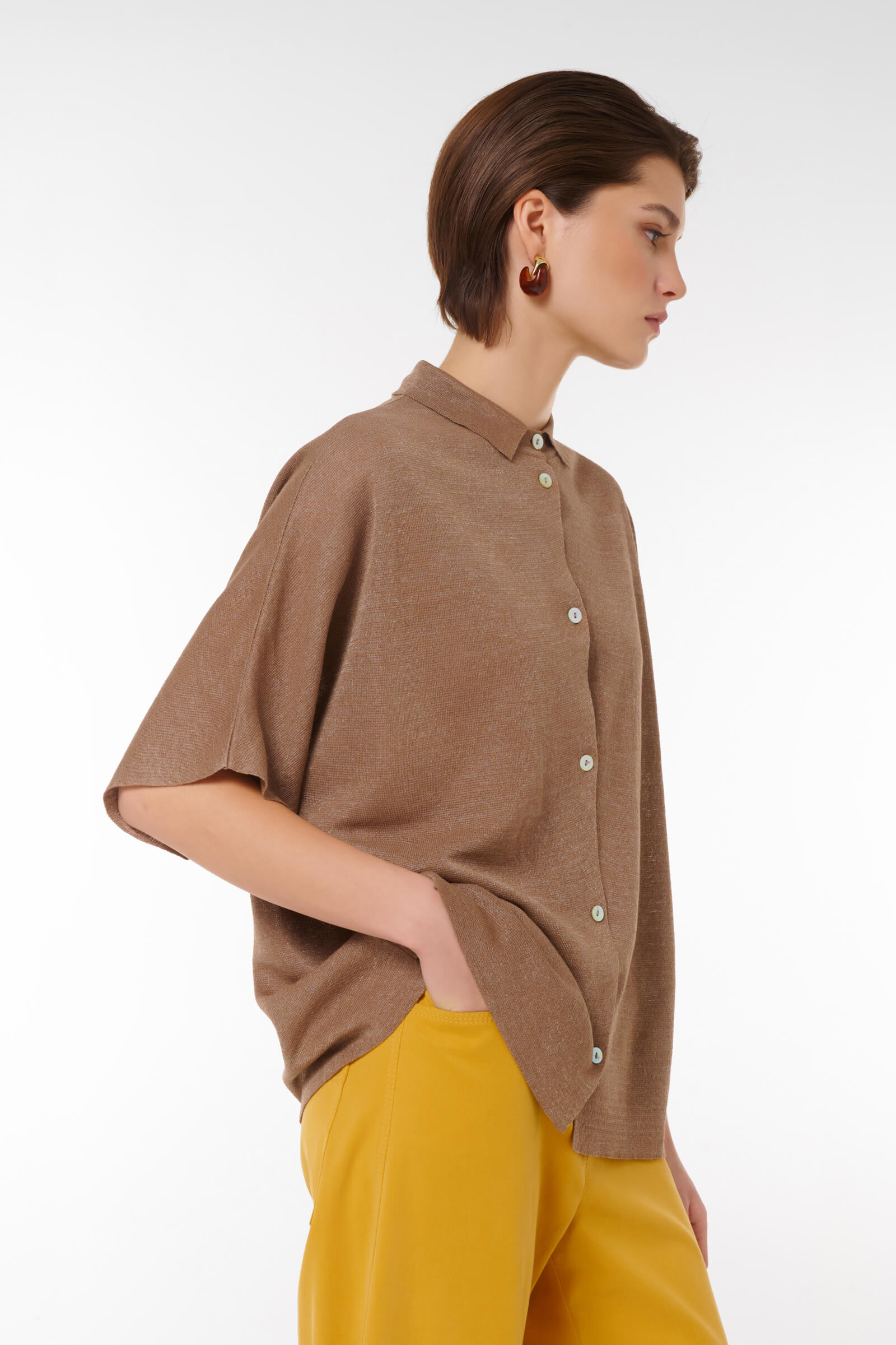 Кардиган свободного кроя на пуговицах Бренд Caterina Leman