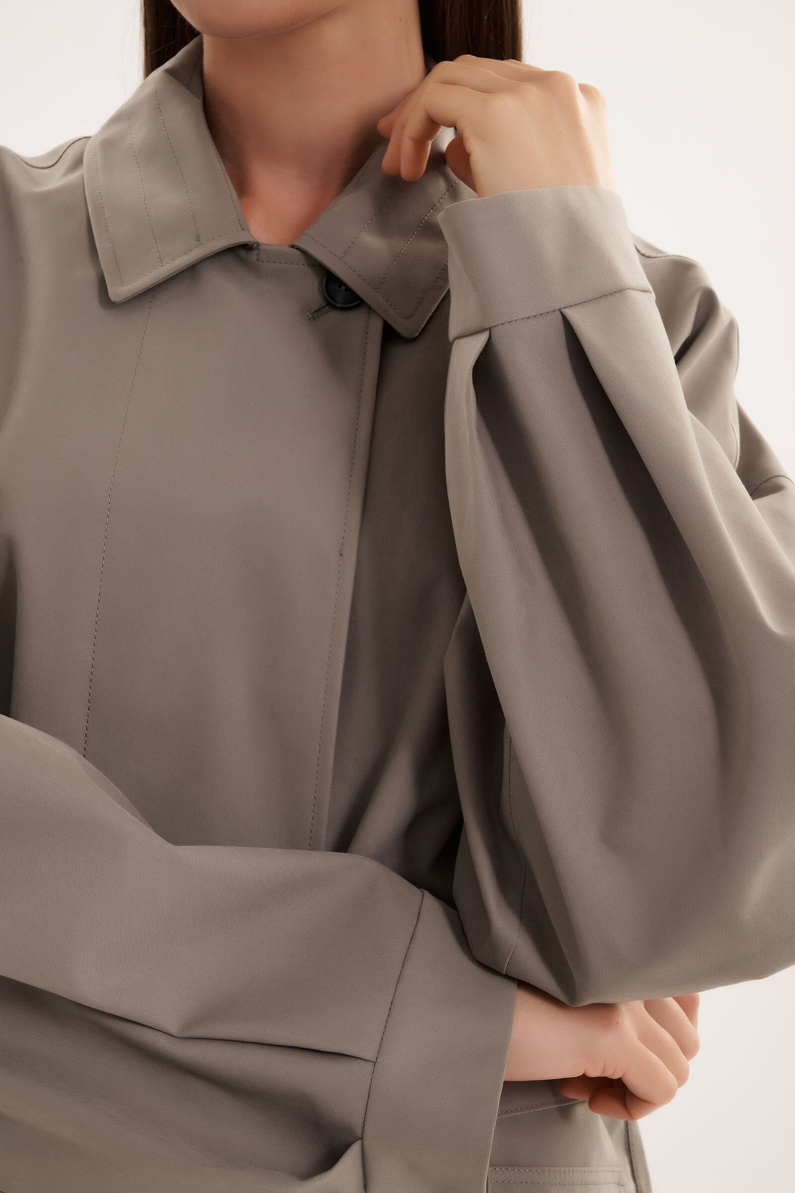 Плащ из хлопкового габардина с защитой от ветра и дождя Бренд MM