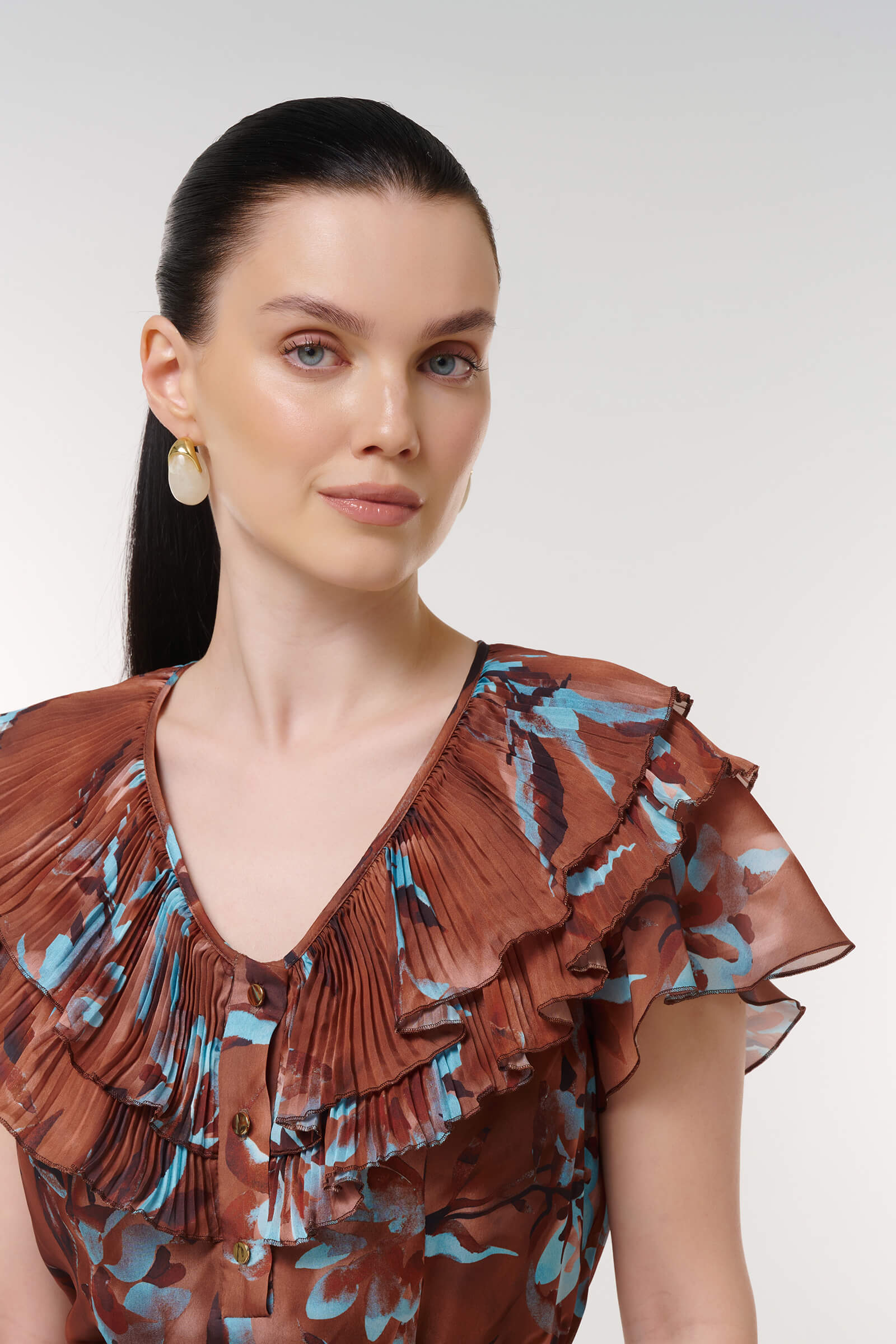 Платье с цветочным принтом Бренд Caterina Leman