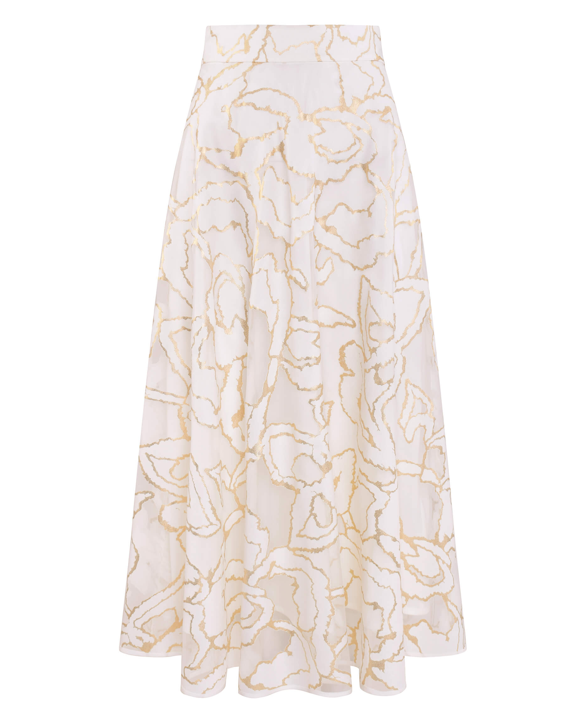 Юбка миди с абстрактным принтом Бренд Caterina Leman