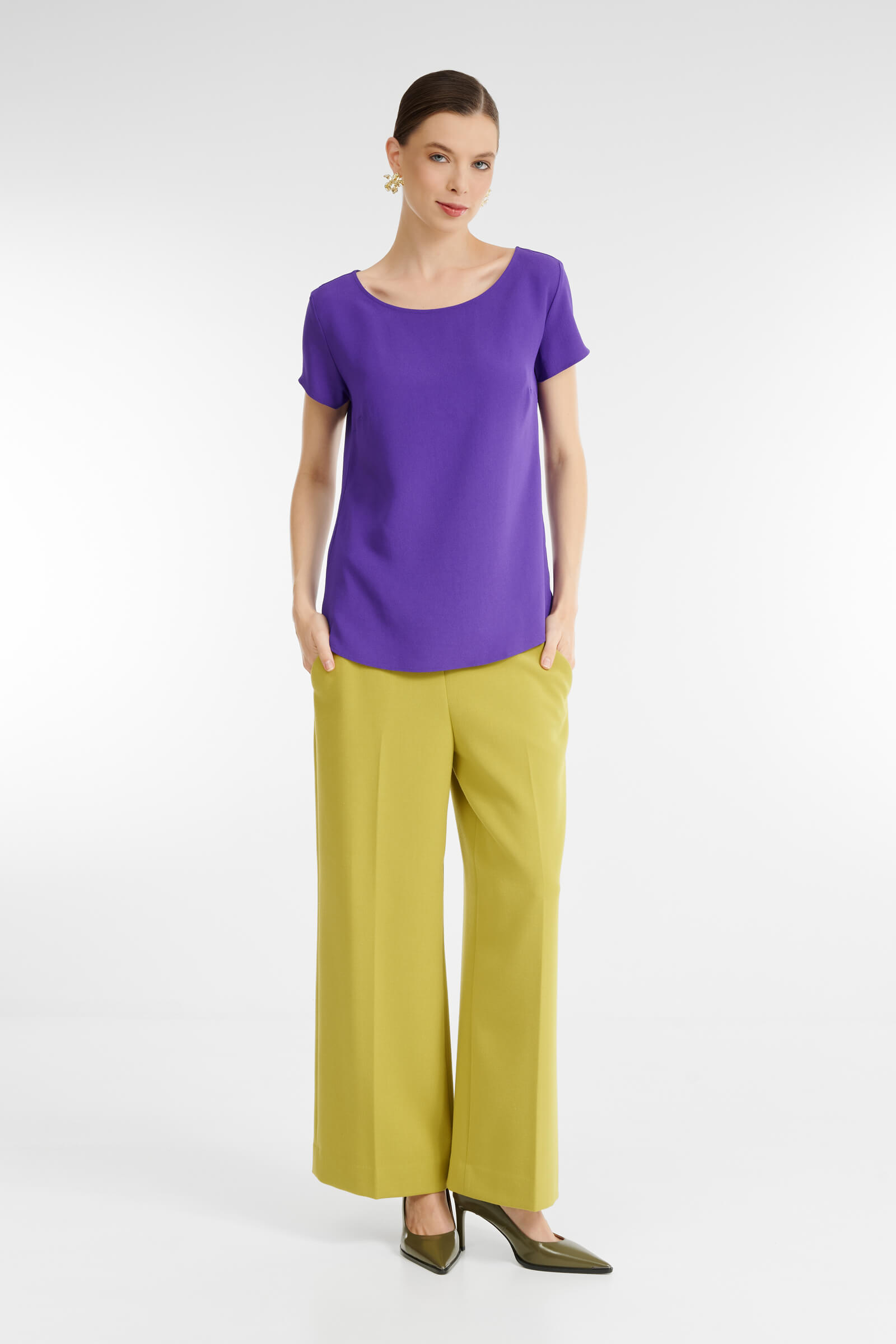 Базовый топ с коротким рукавом Бренд Rocco Ragni