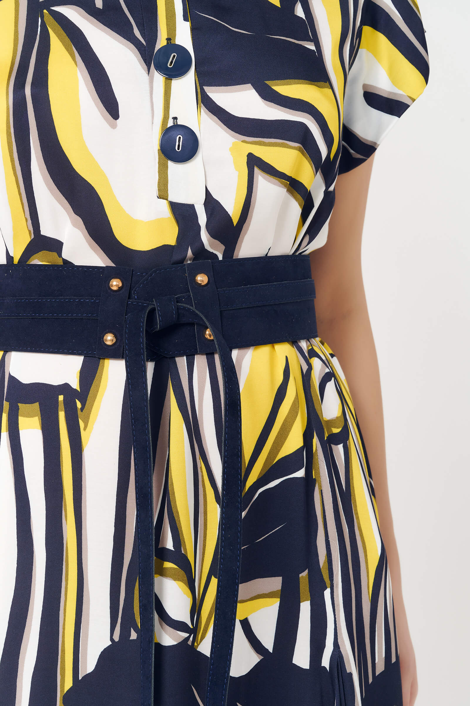 Платье с абстрактным принтом Бренд Caterina Leman