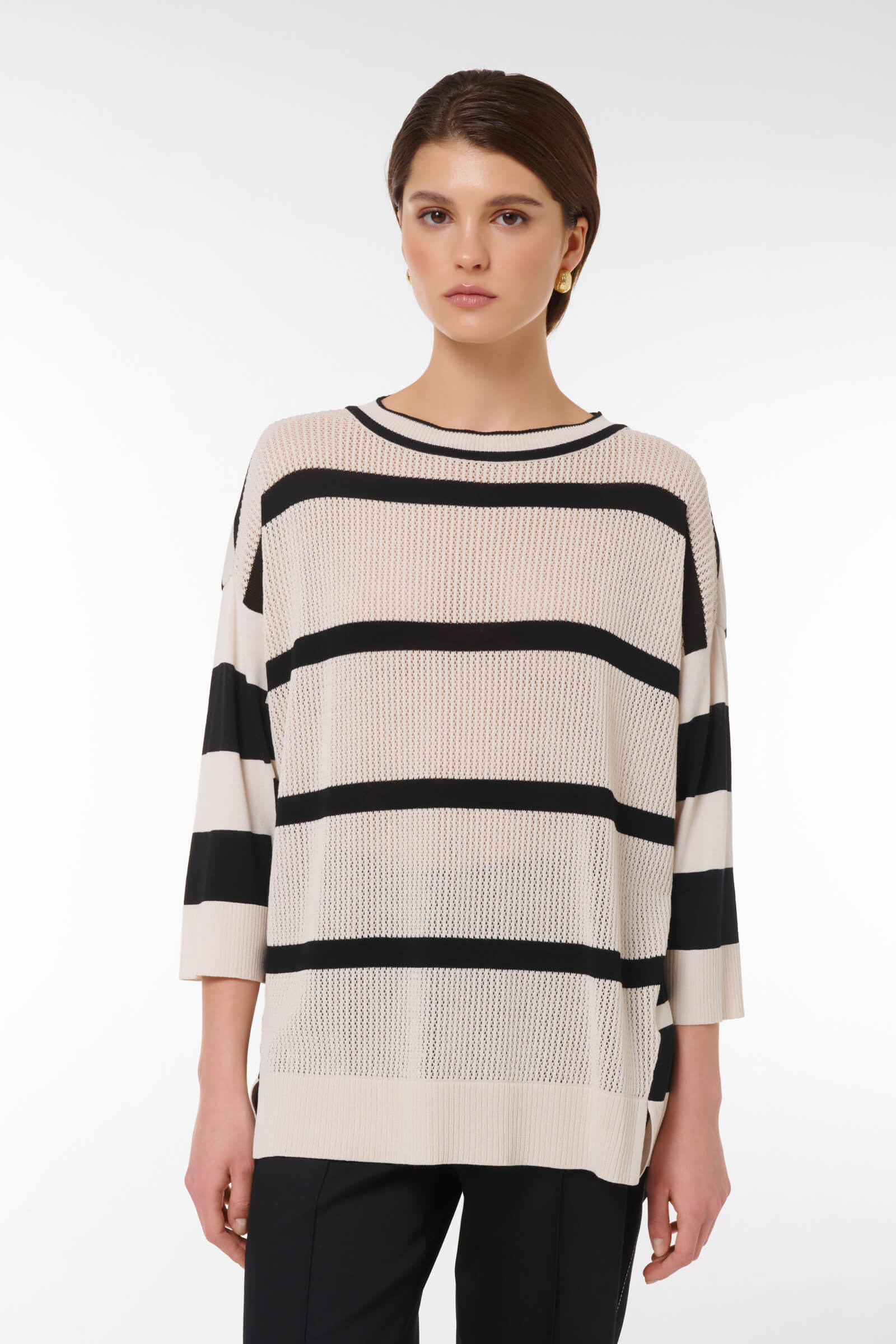 Джемпер свободного кроя цвета Мультиколор 