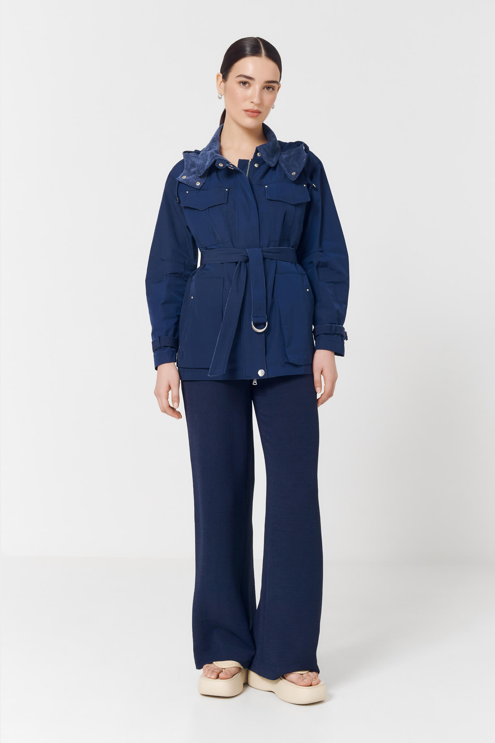 Широкие брюки из муслина Бренд Caterina Leman