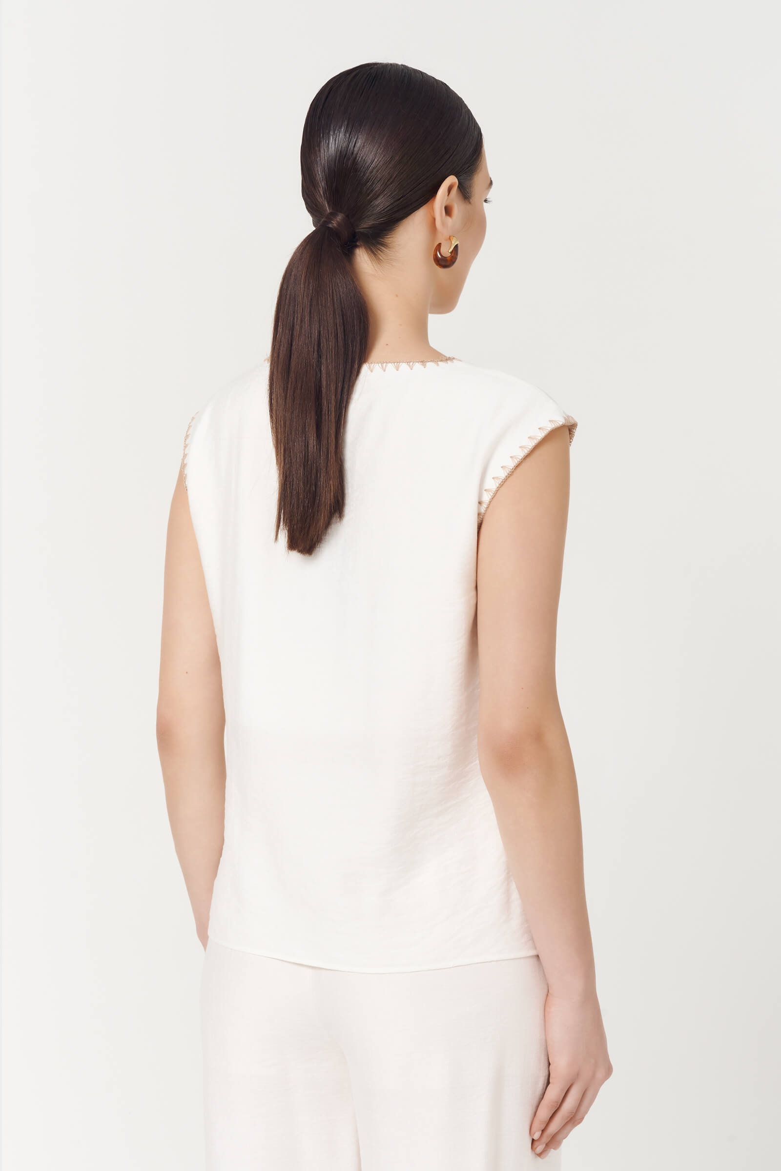 Топ с отделкой петельного шва Бренд Caterina Leman