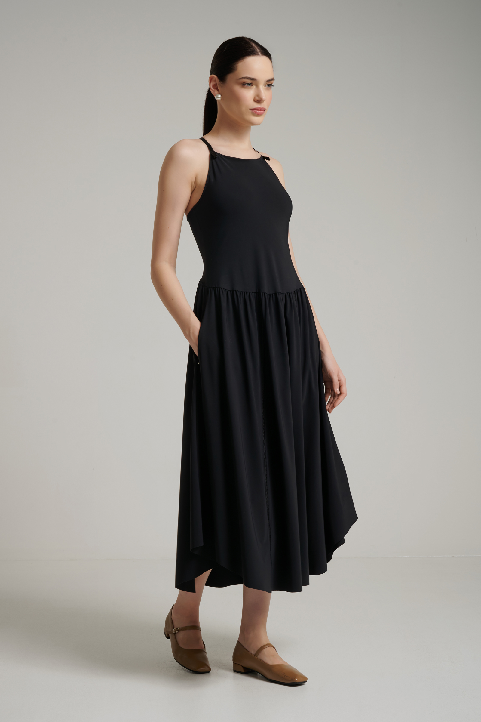 Платье с воздушной юбкой Бренд High