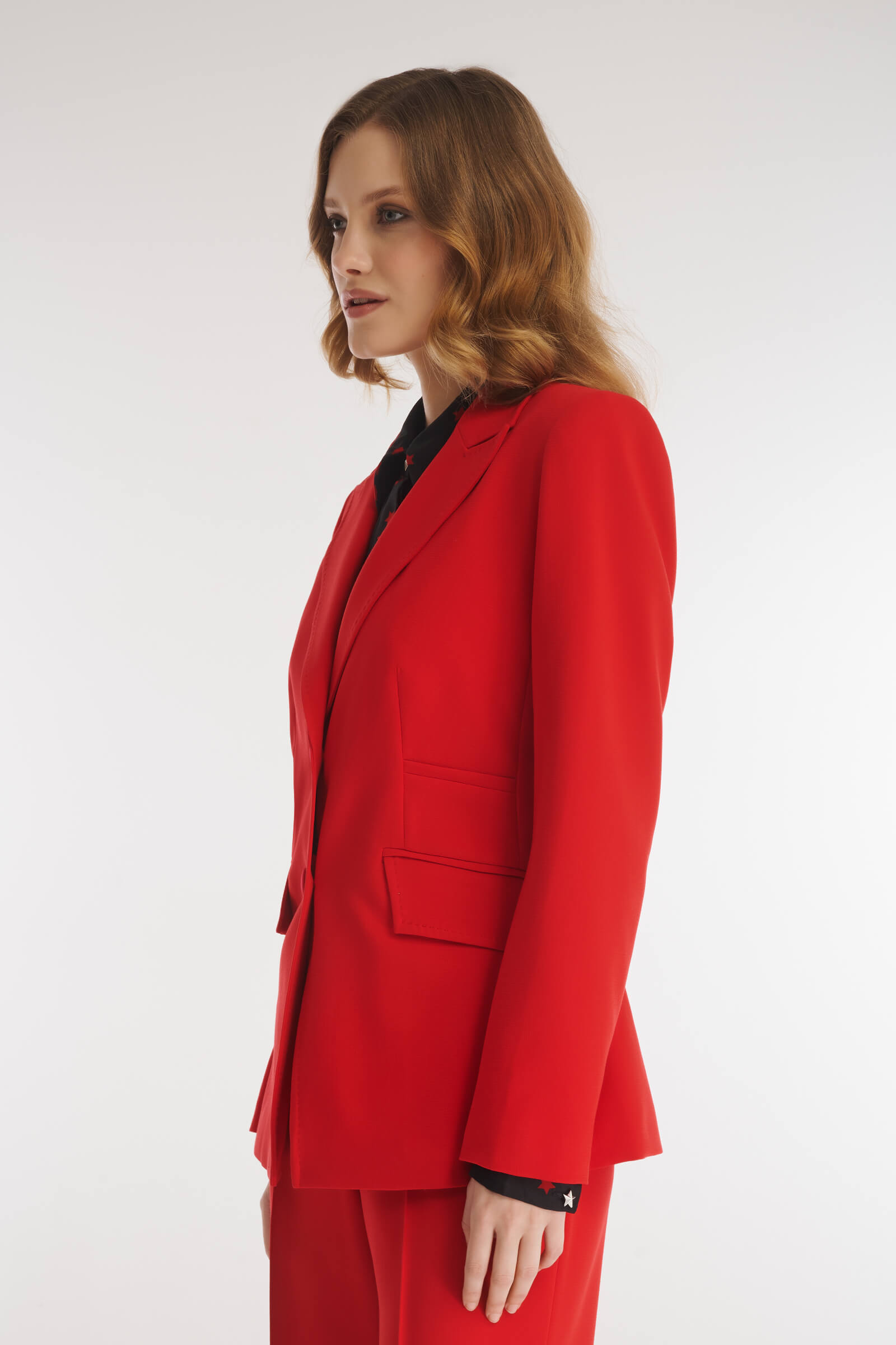 Однобортный пиджак из смесовой вискозы Бренд Caterina Leman