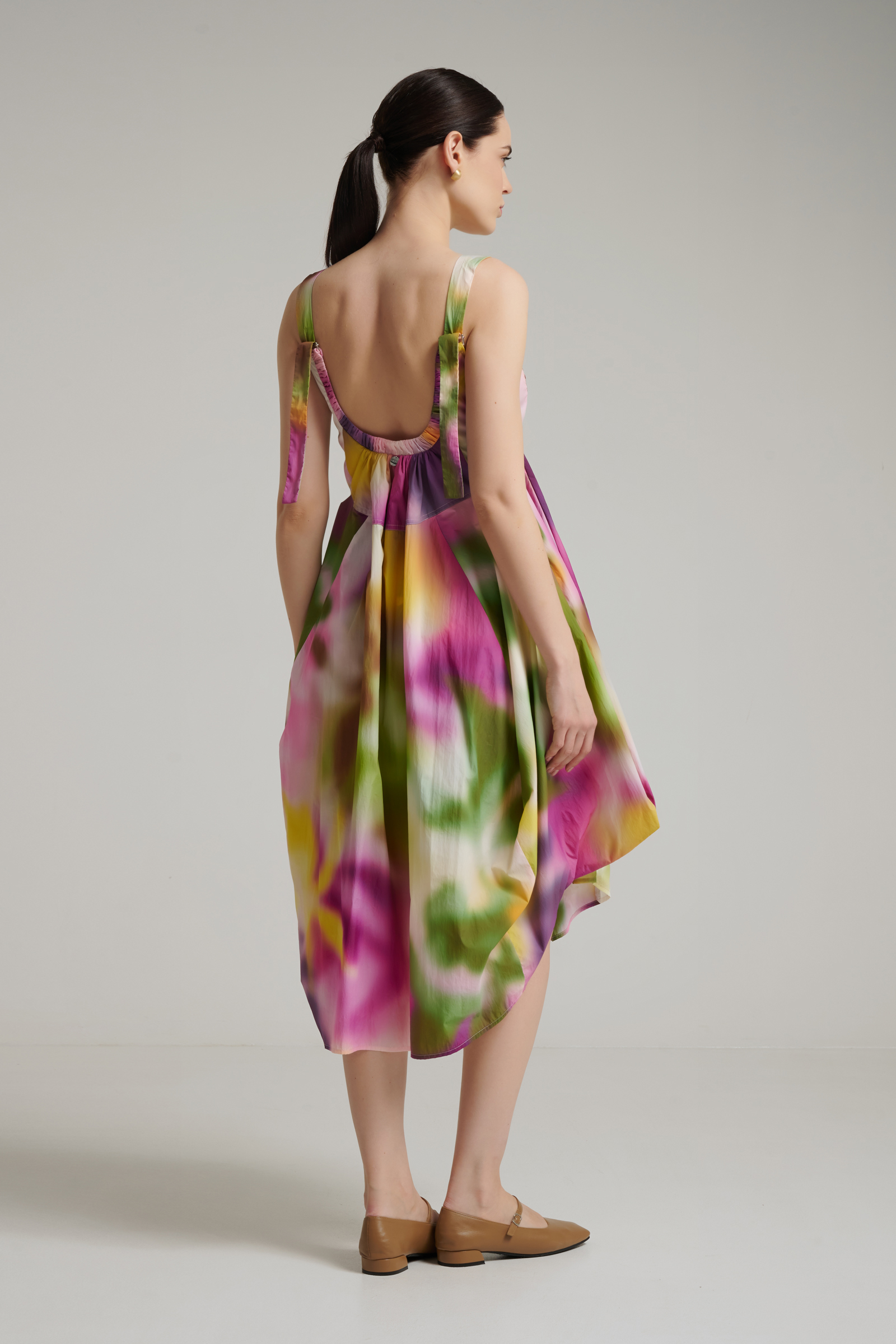 Платье-кокон с градиентом Бренд High