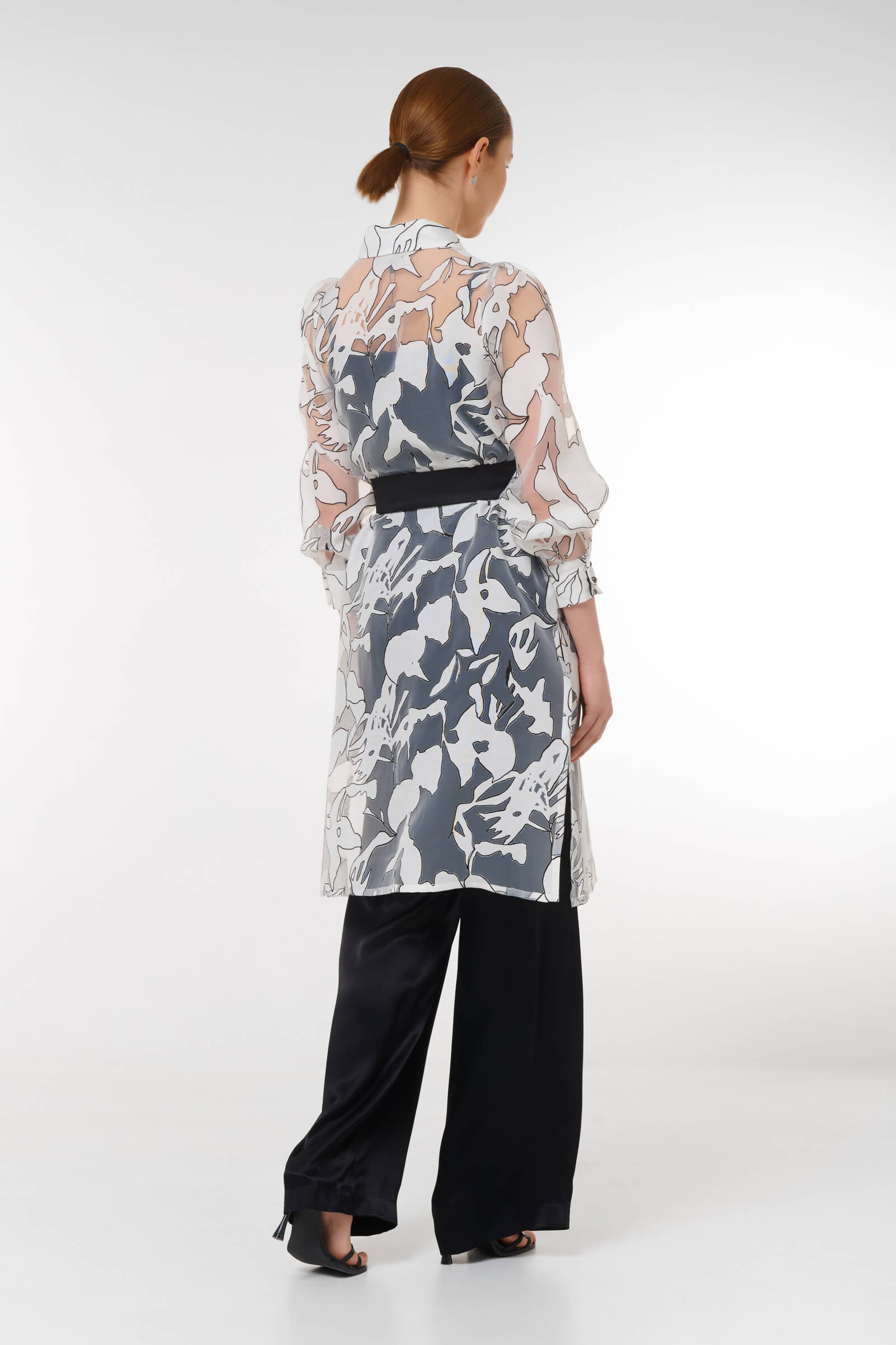 Платье с абстрактным принтом Бренд Caterina Leman