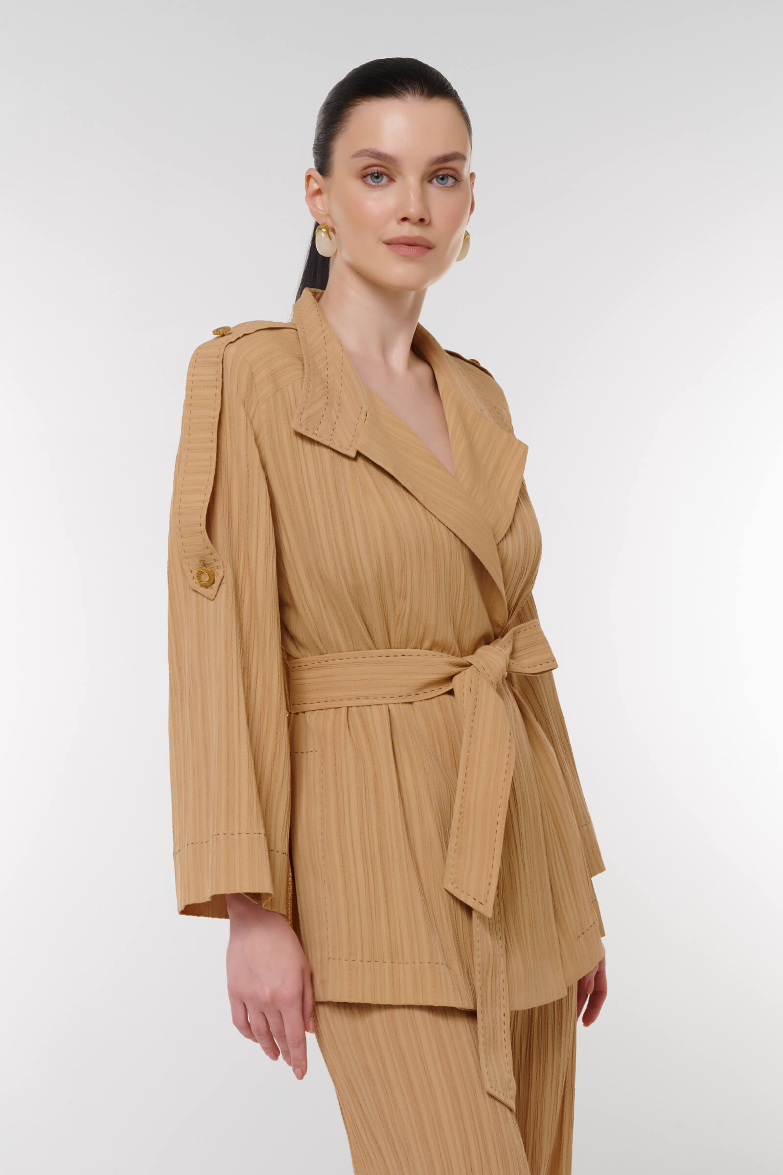 Жакет из фактурного материала Бренд Caterina Leman