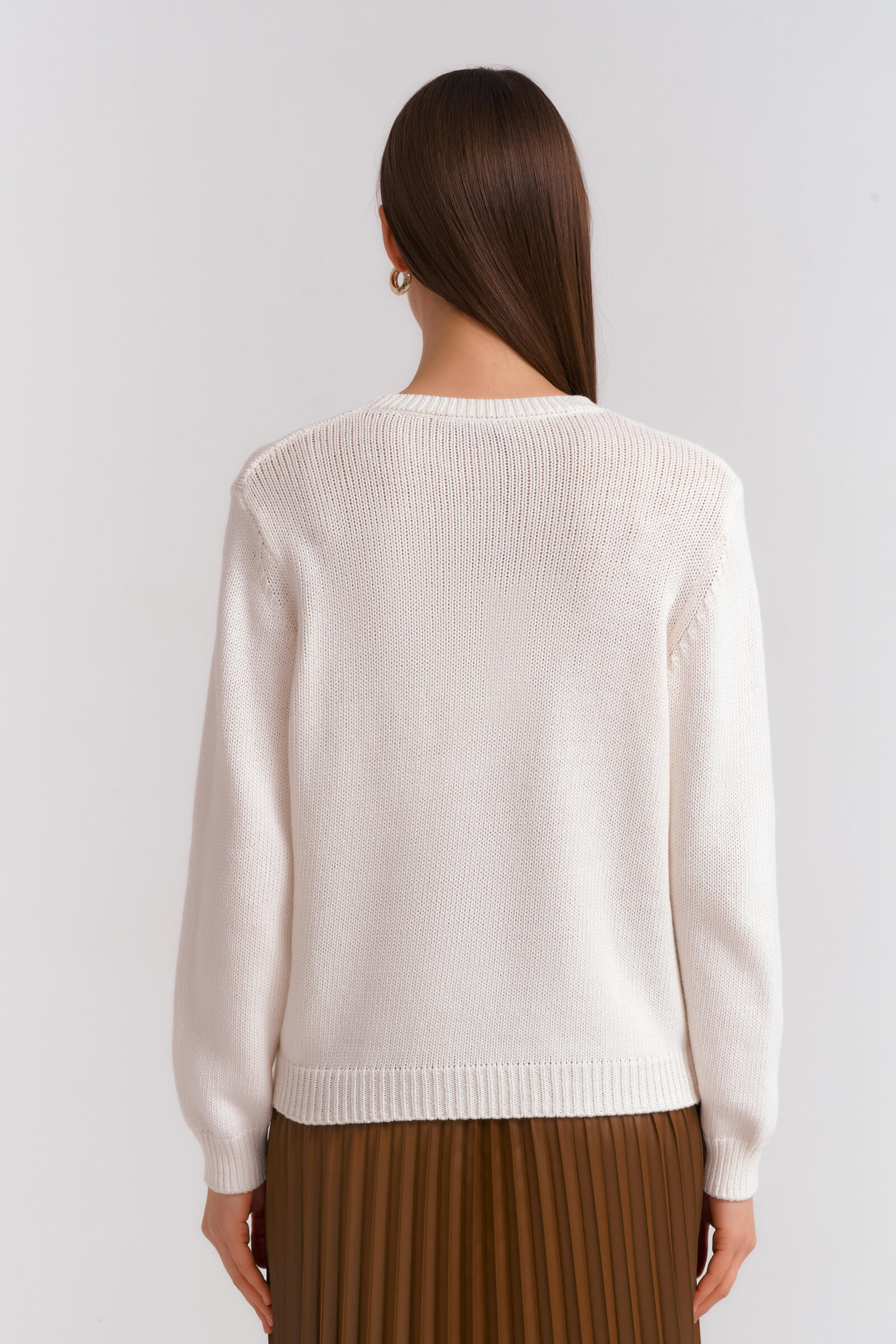 Джемпер с текстом в виде вышивки Бренд Diana Gallesi