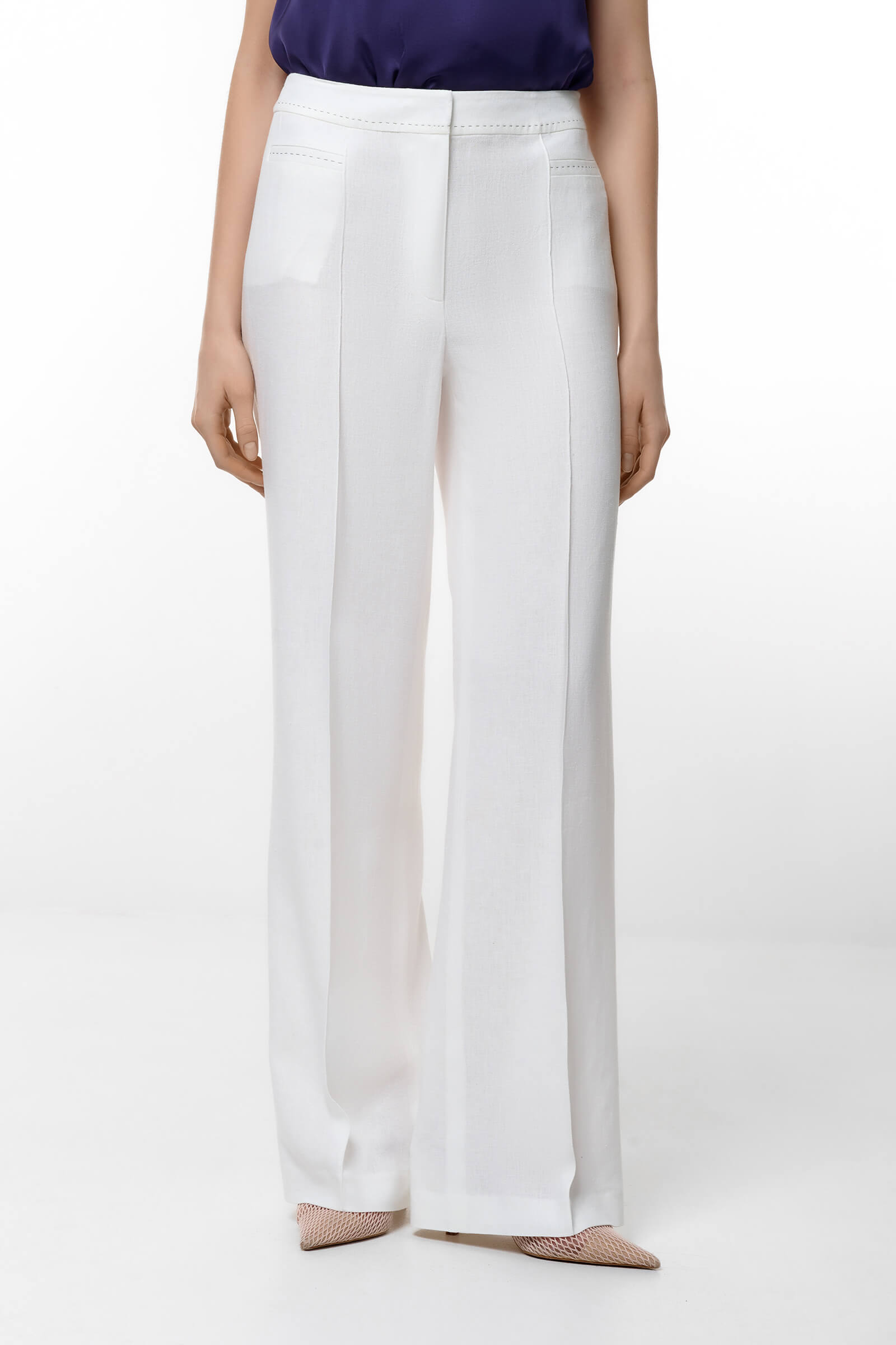 Брюки со стрелками цвета Белый 