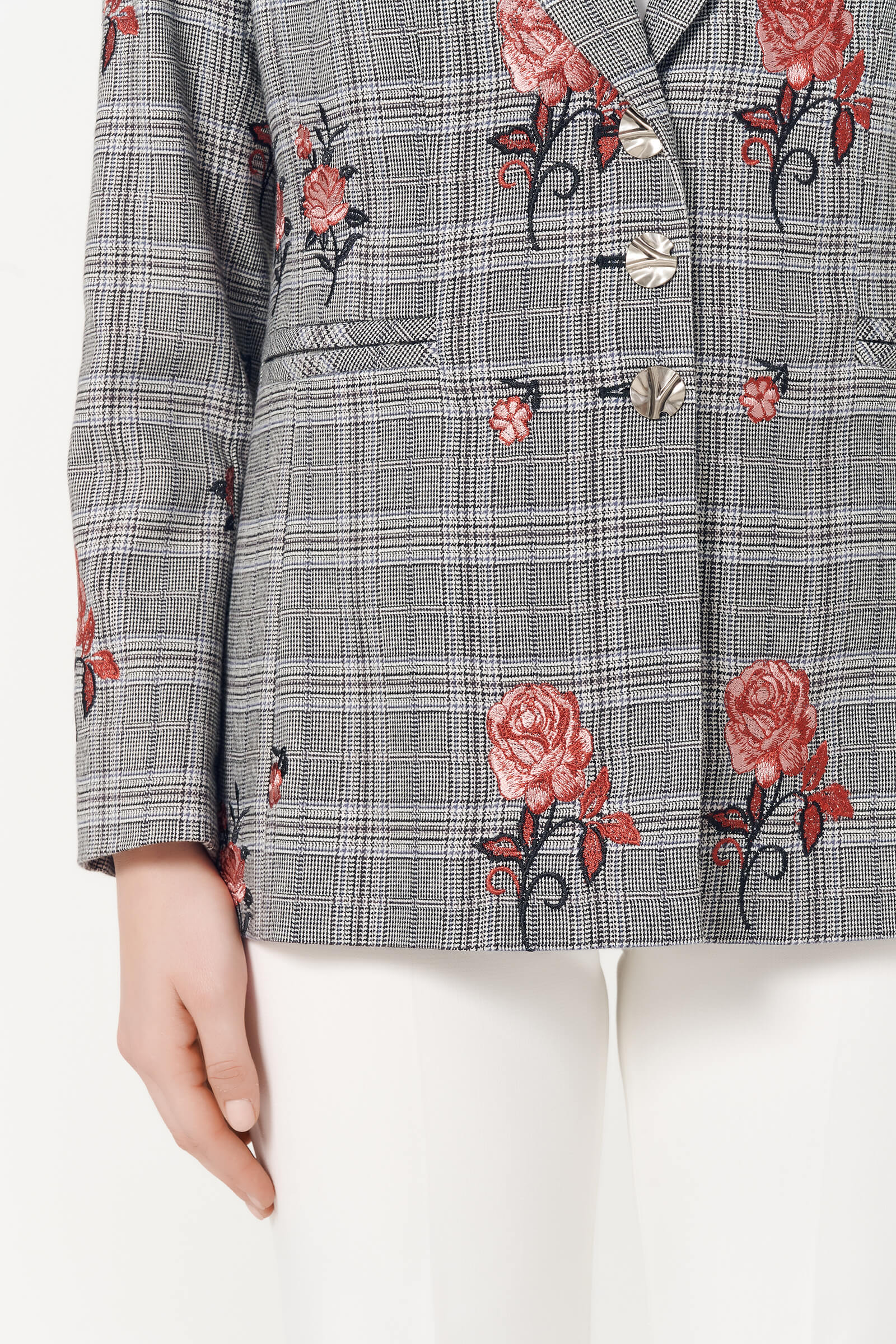 Пиджак с комбинированным принтом Бренд Caterina Leman