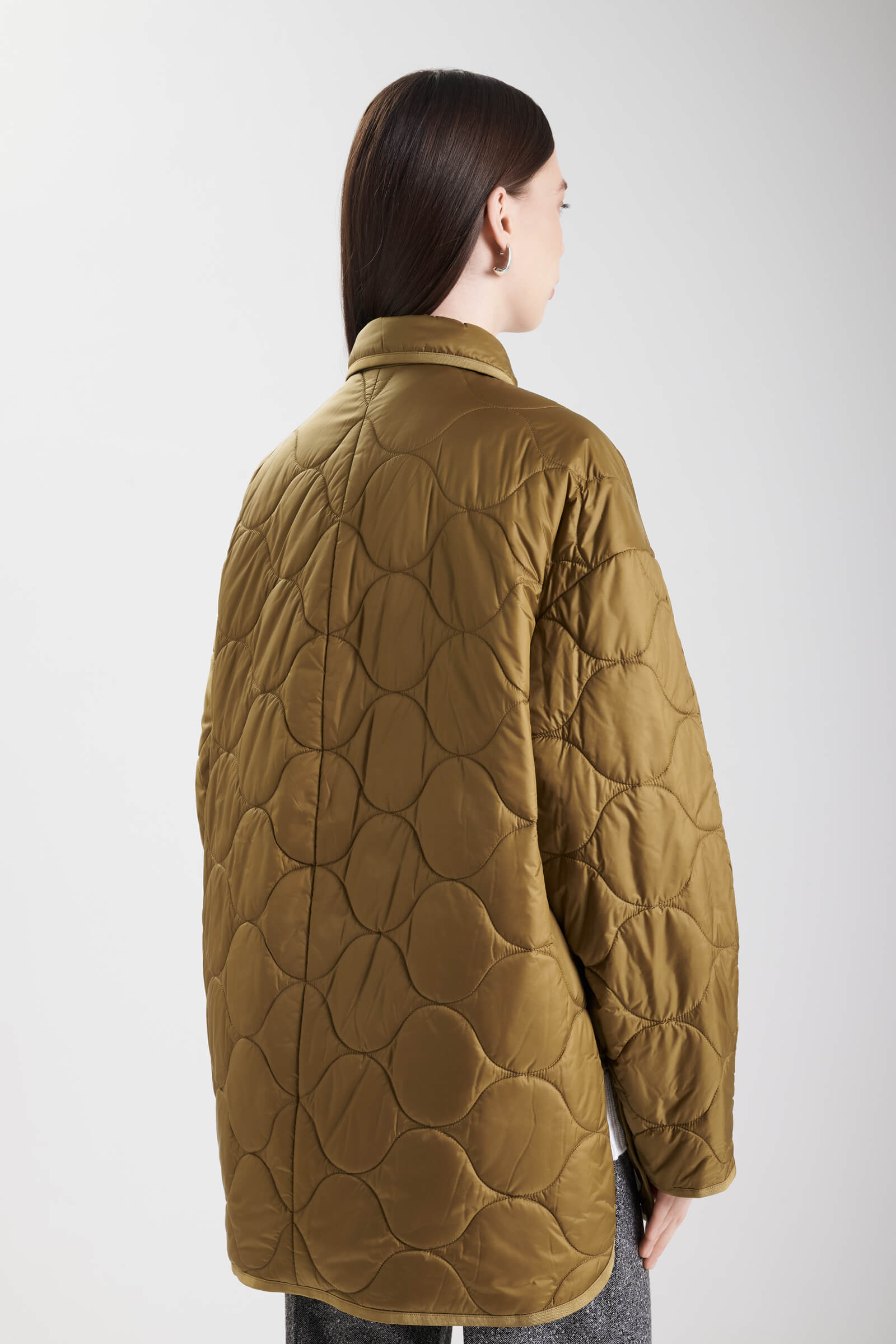 Стеганая куртка с отложным воротником Бренд MM