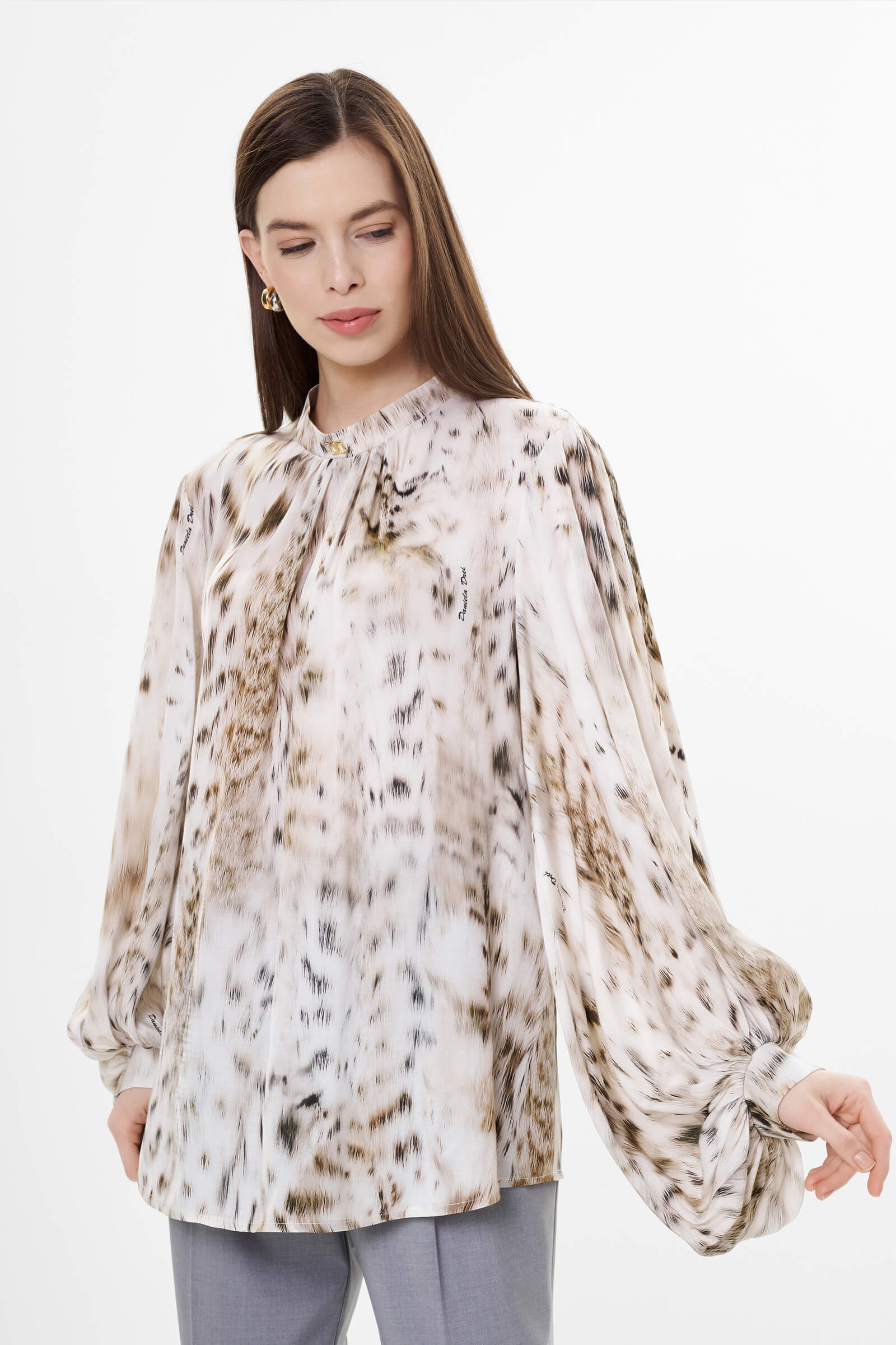 Блузка из 100% вискозы цвета Мультиколор 