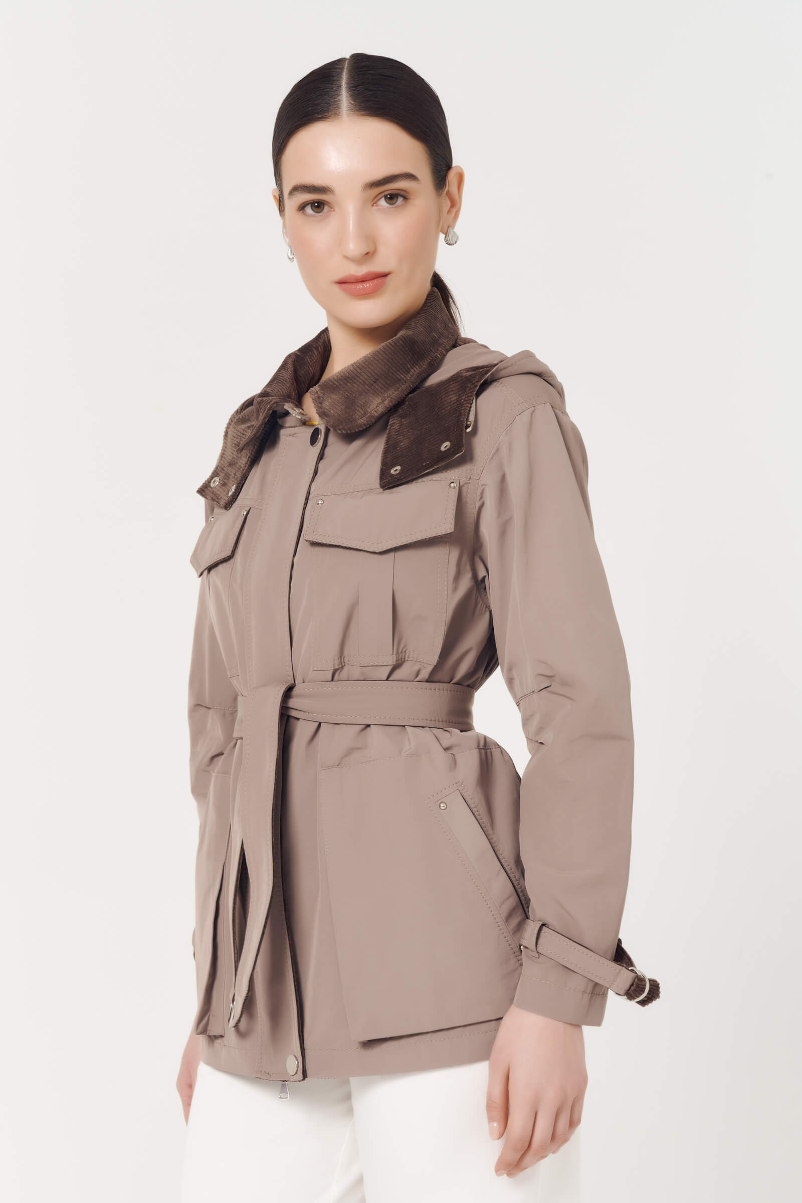 Куртка с вельветовыми вставками Бренд Caterina Leman