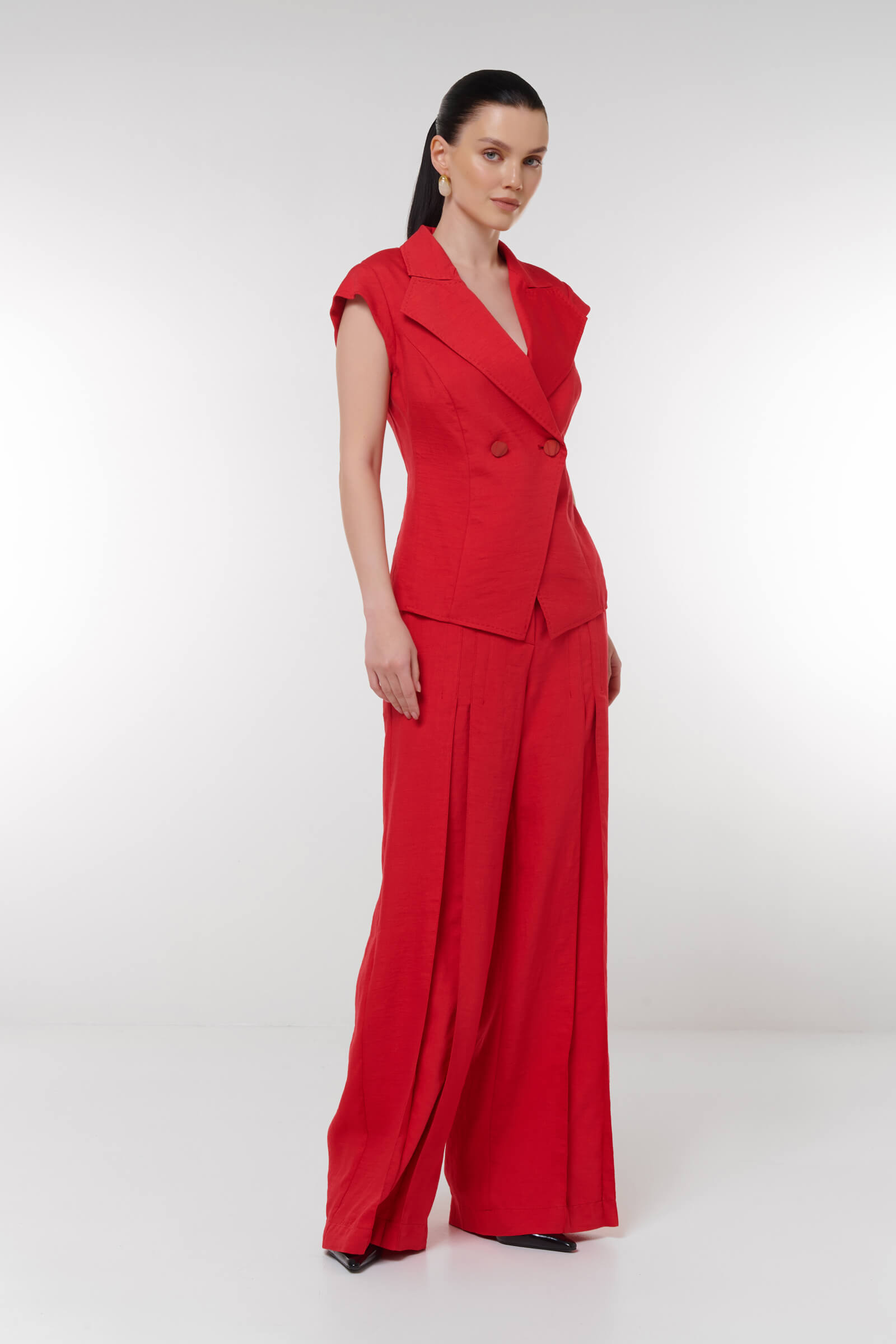 Жилет с добавлением льна Бренд Caterina Leman