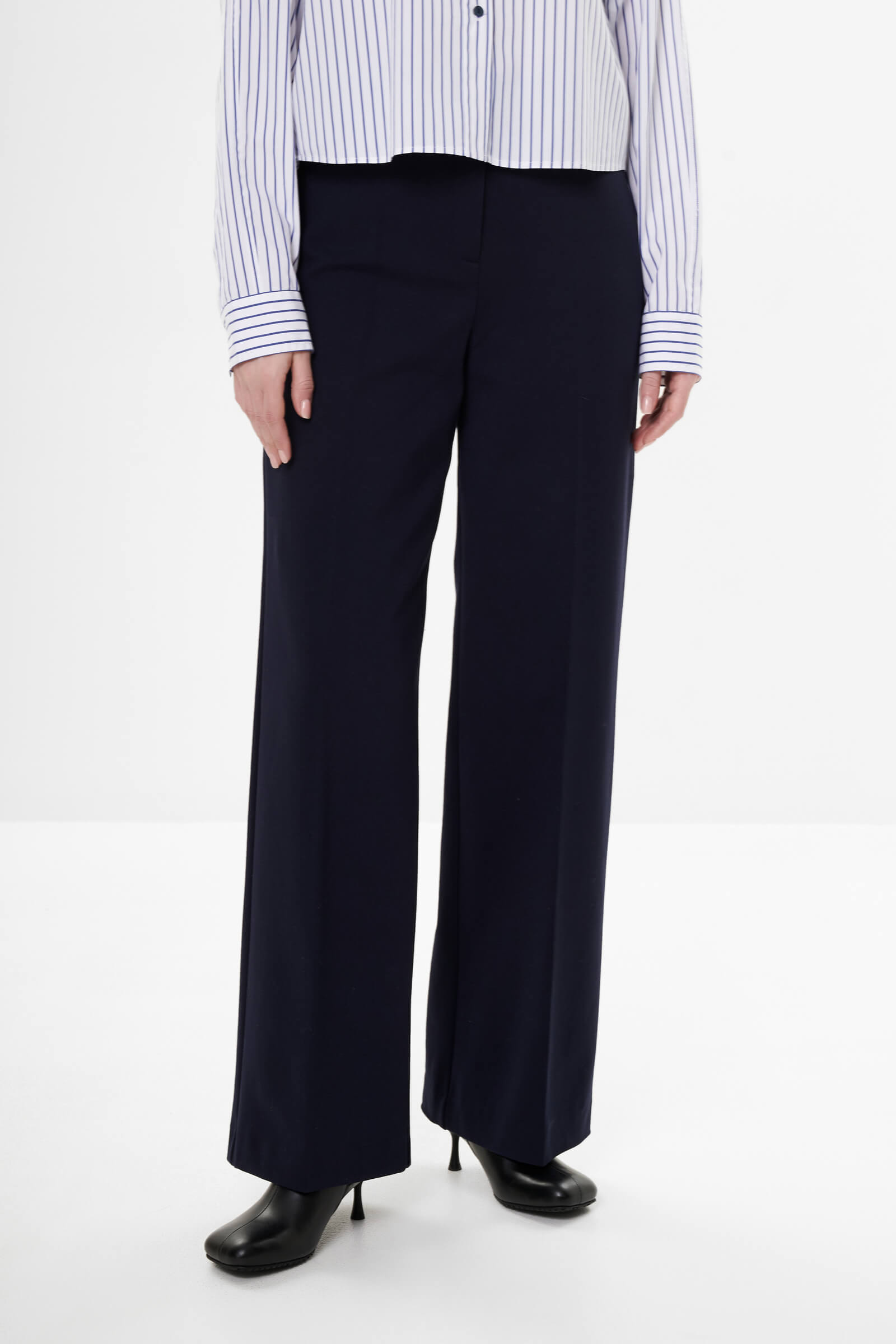 Брюки прямого кроя цвета Синий 