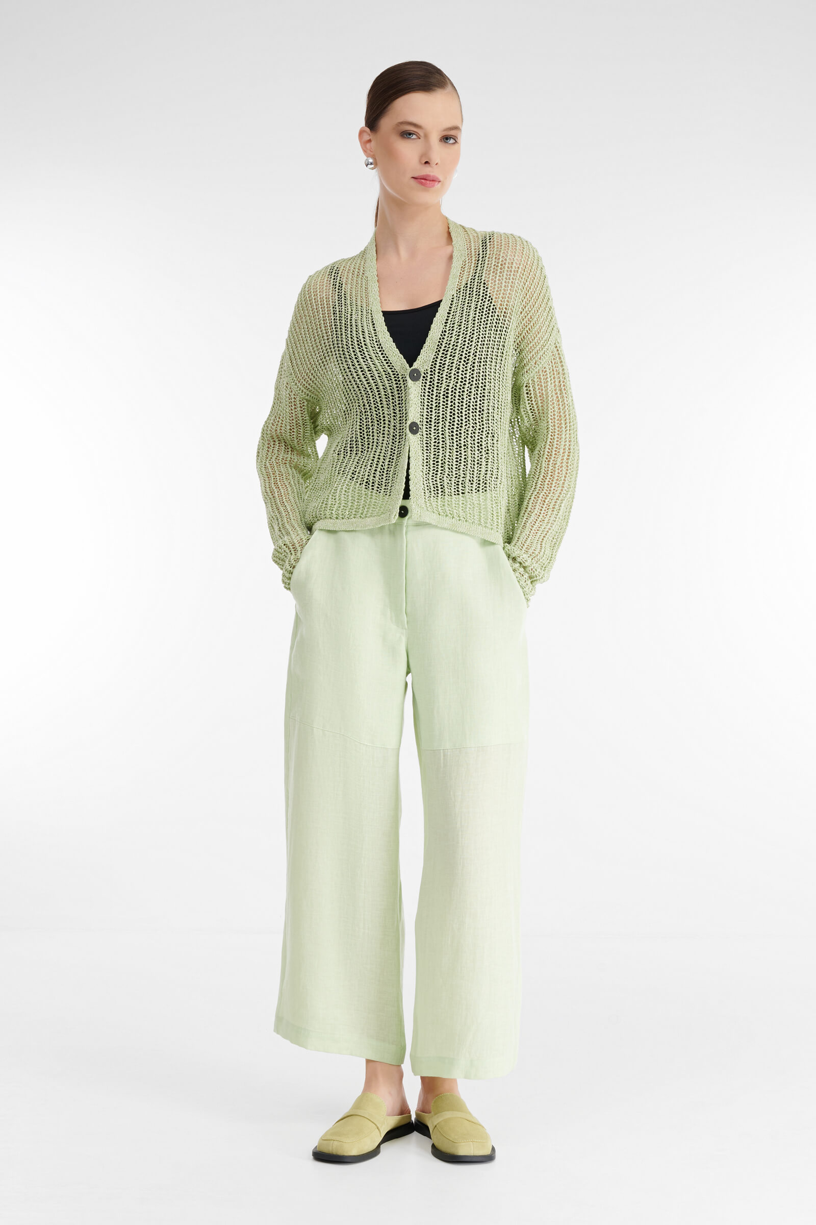 Тонкий вязаный кардиган Бренд Sarah Pacini