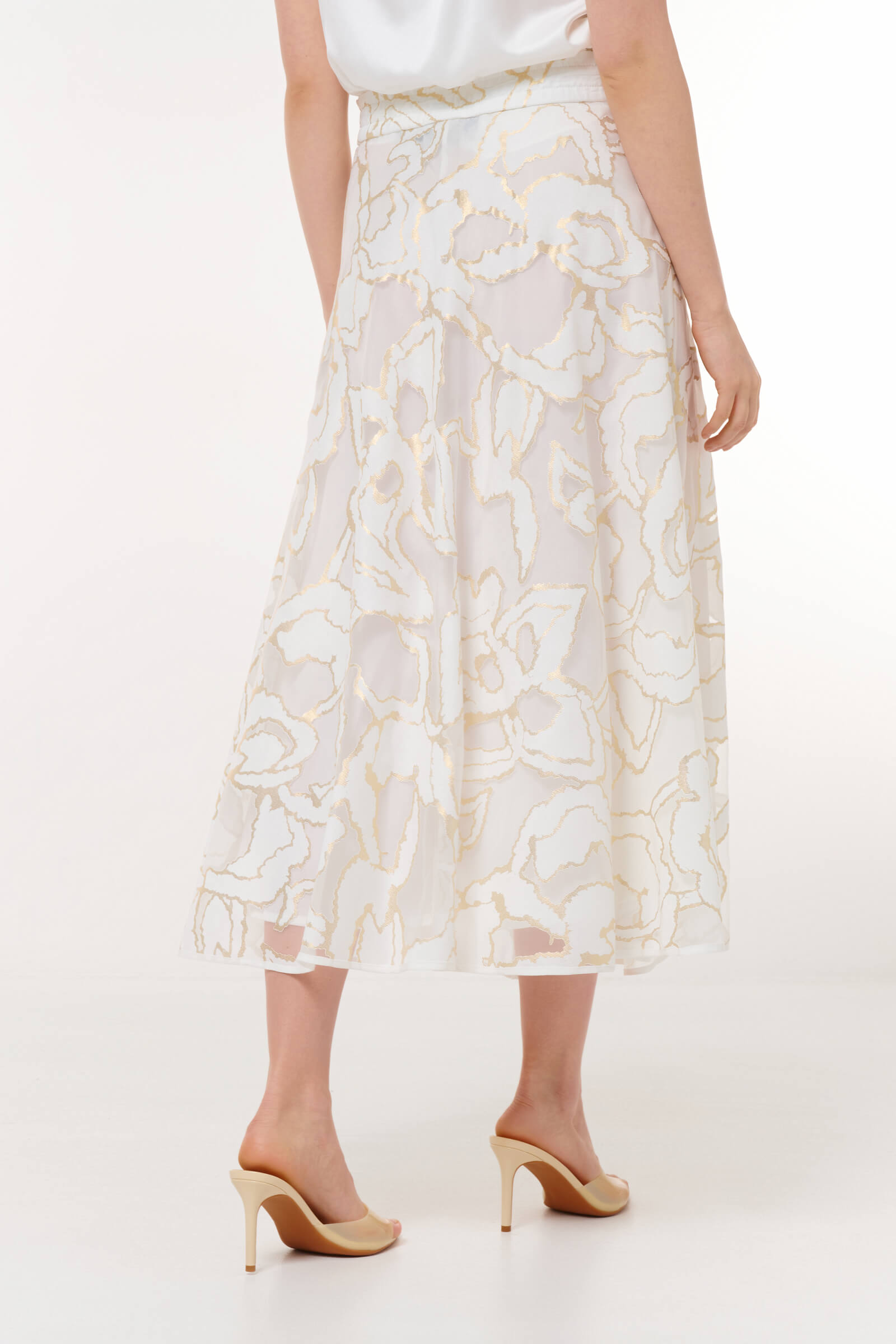 Юбка миди с абстрактным принтом Бренд Caterina Leman