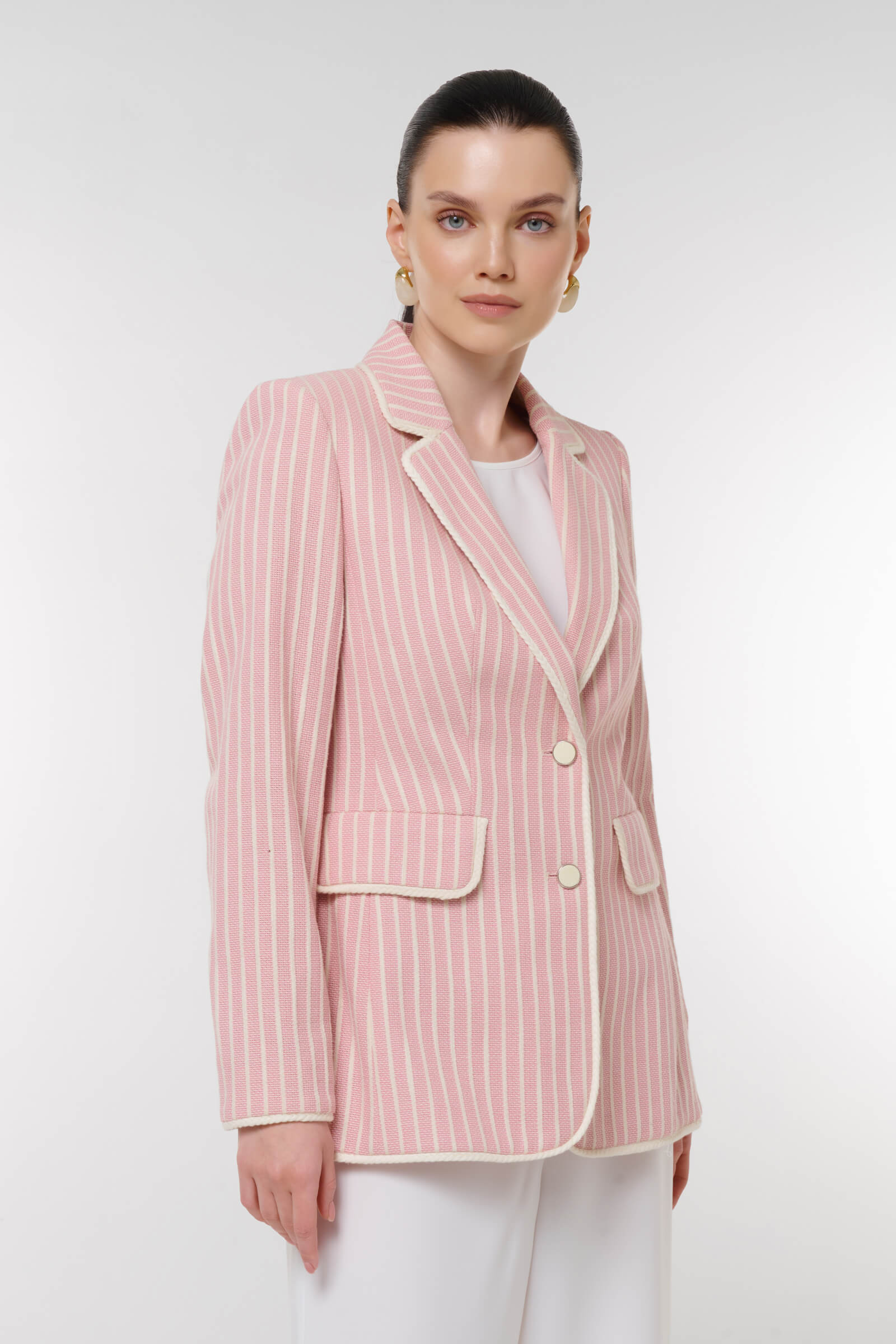 Приталенный жакет в полоску Бренд Caterina Leman